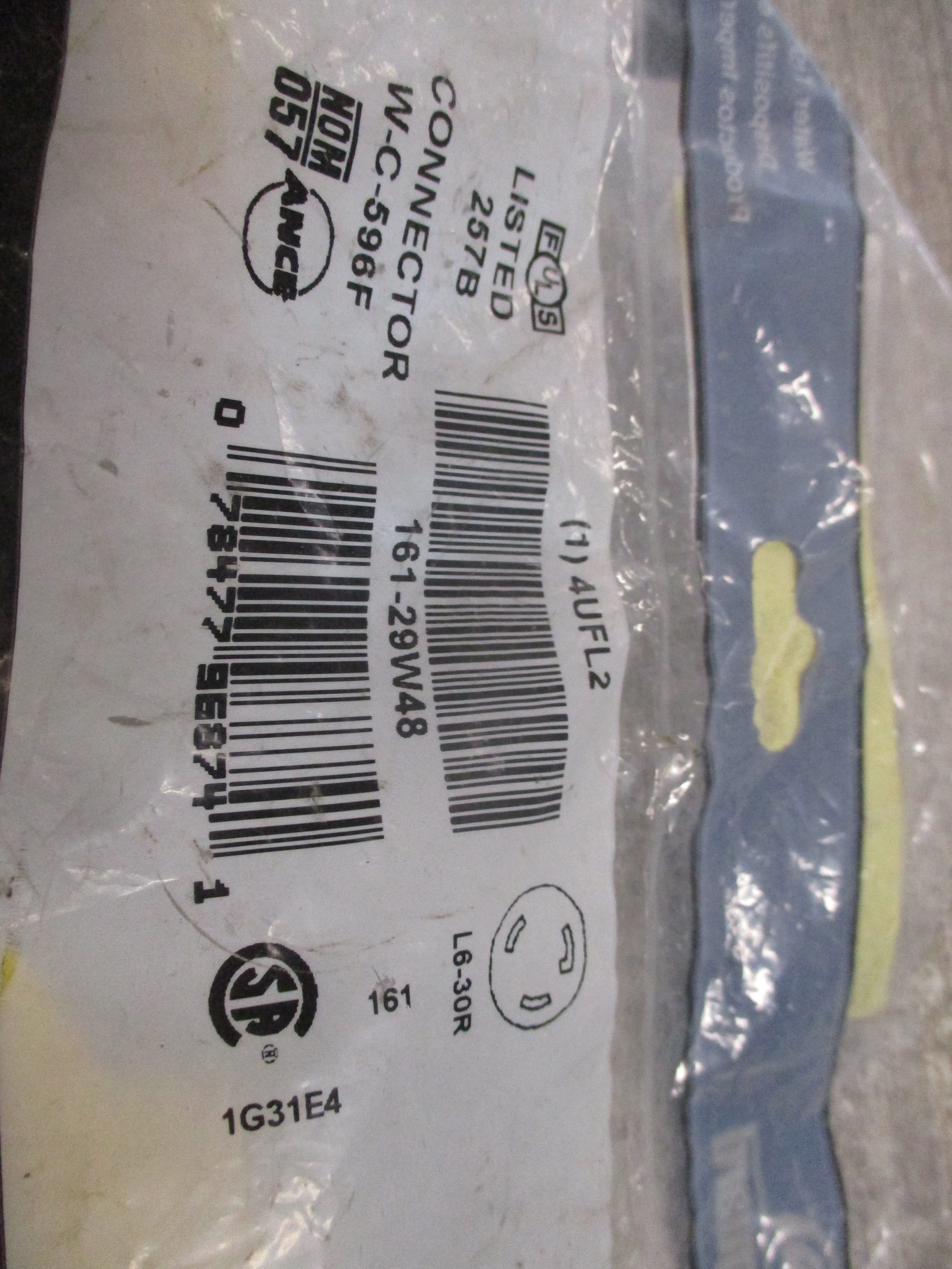 Leviton Watertight Connector 161-29W48 30A 250V *No Box* New Surplus