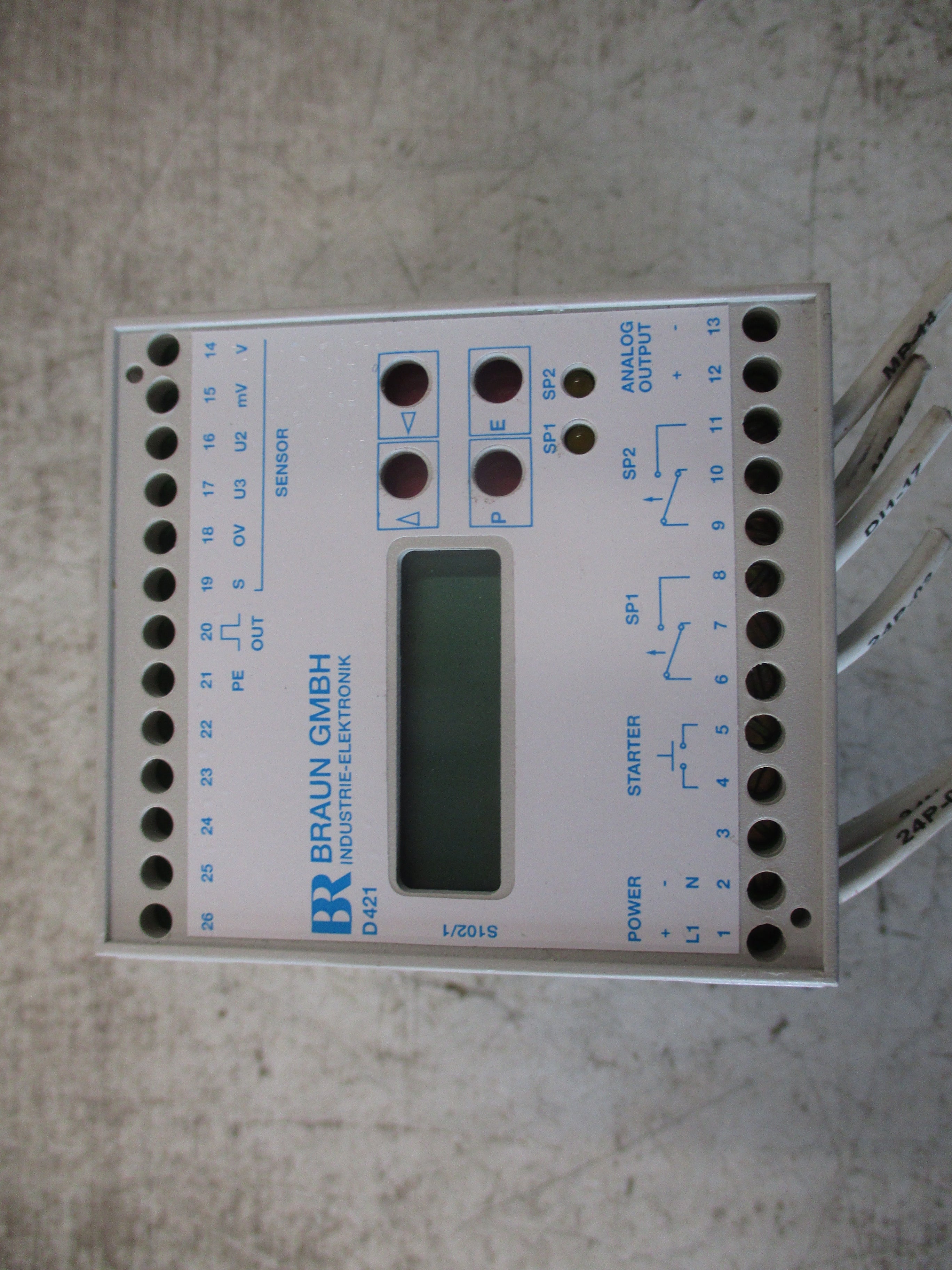 Braun Speed Monitor D421.51U1 18-40V 5VA Used