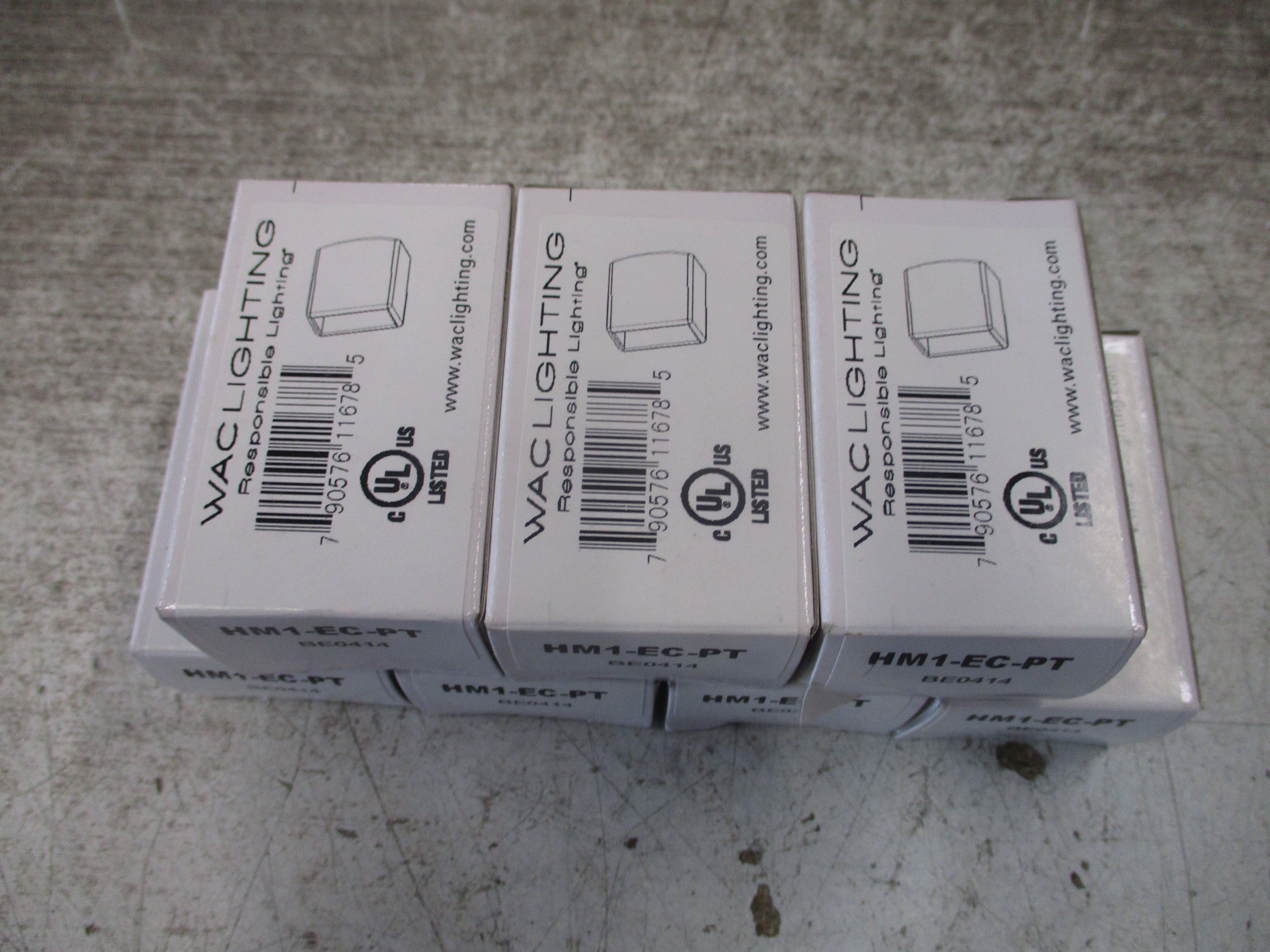 WAC Lighting Flexrail End Cap HM1-EC-PT *Lot of 7* New Surplus