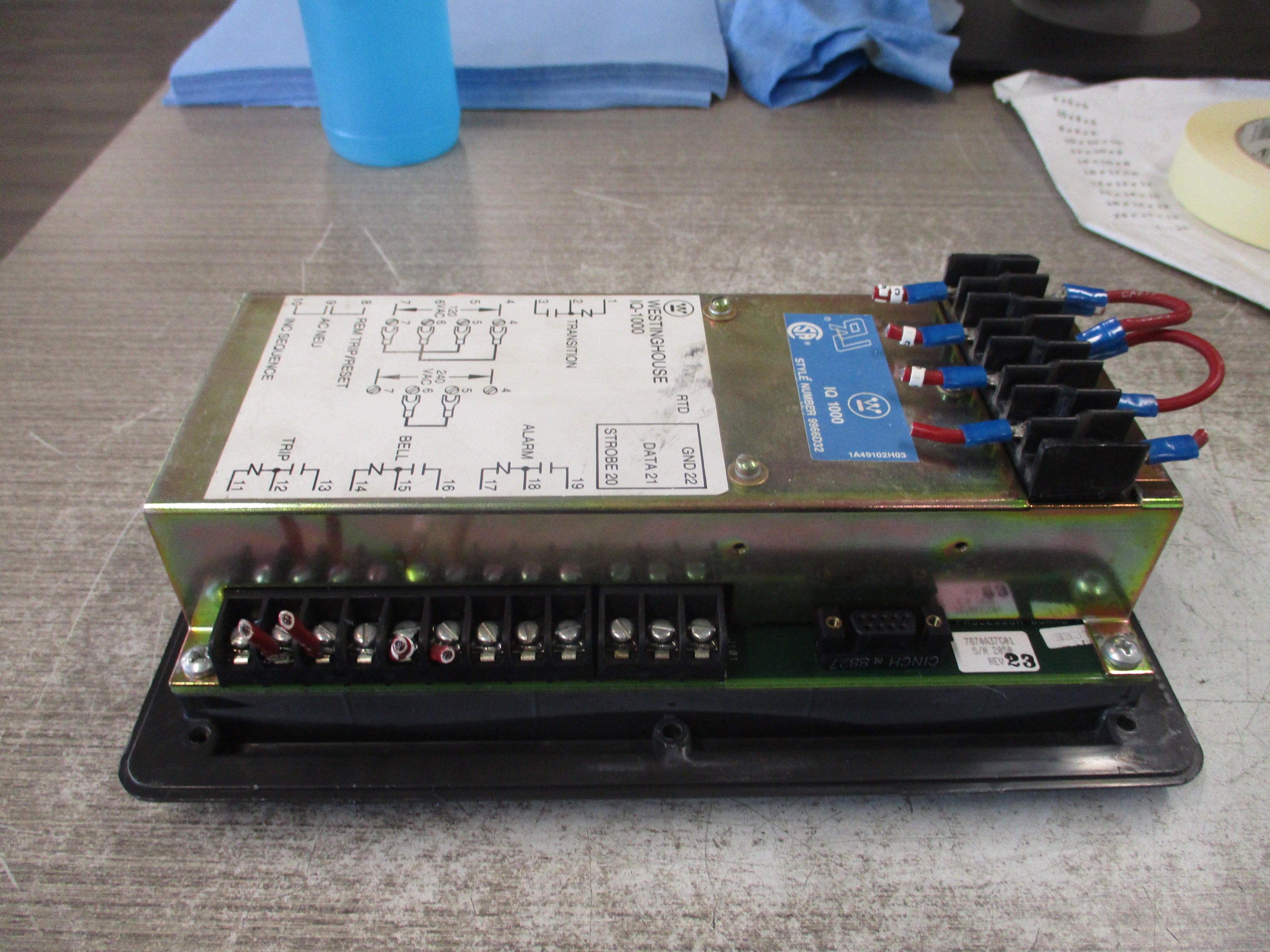 McQuay/Westinghouse IQ-1000 Motor Protection Relay 9966D32 Used