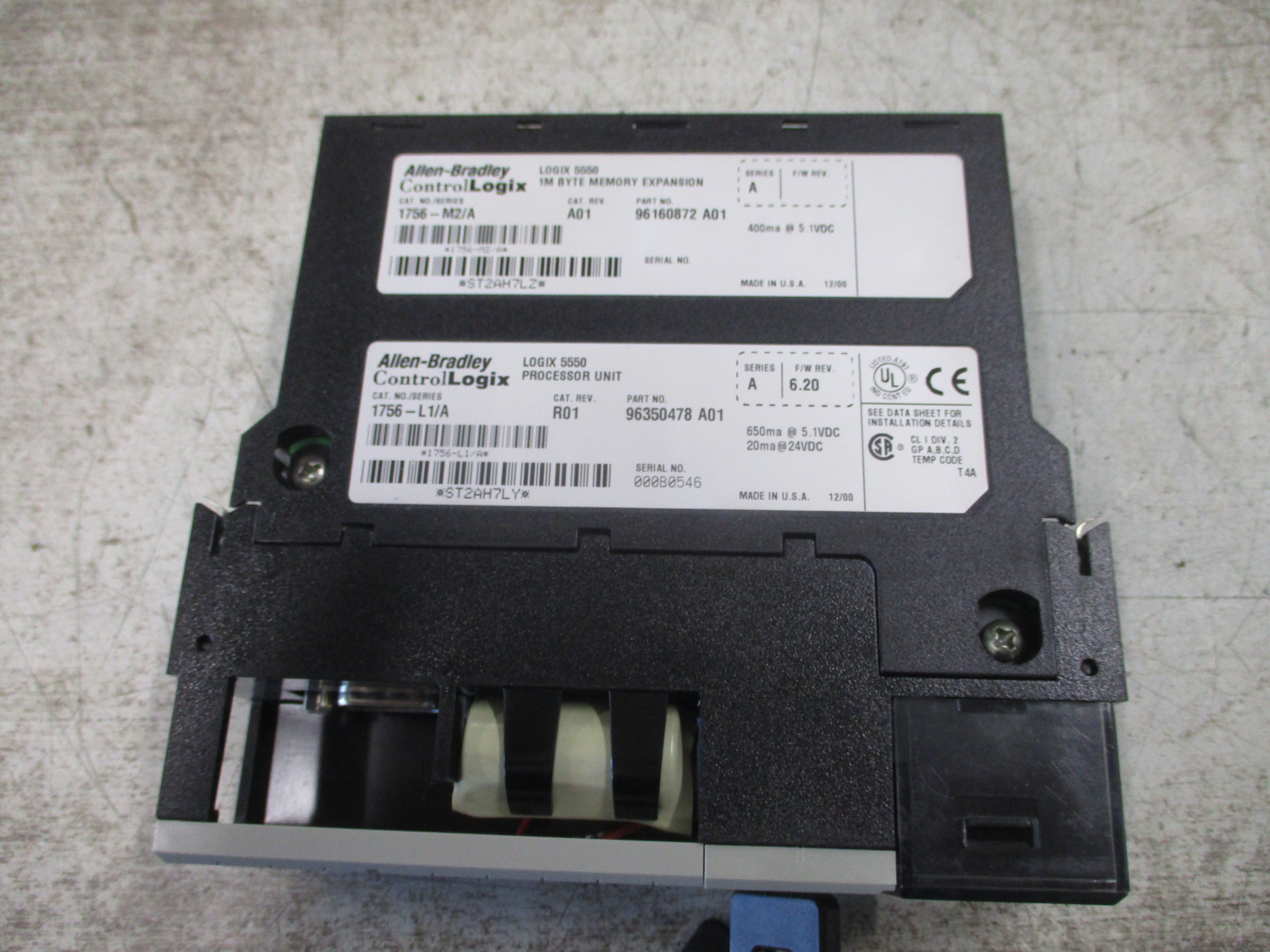 Allen-Bradley ControlLogix Logix 5550 Processor Unit 1756-L1 Ser. A Rev. R01