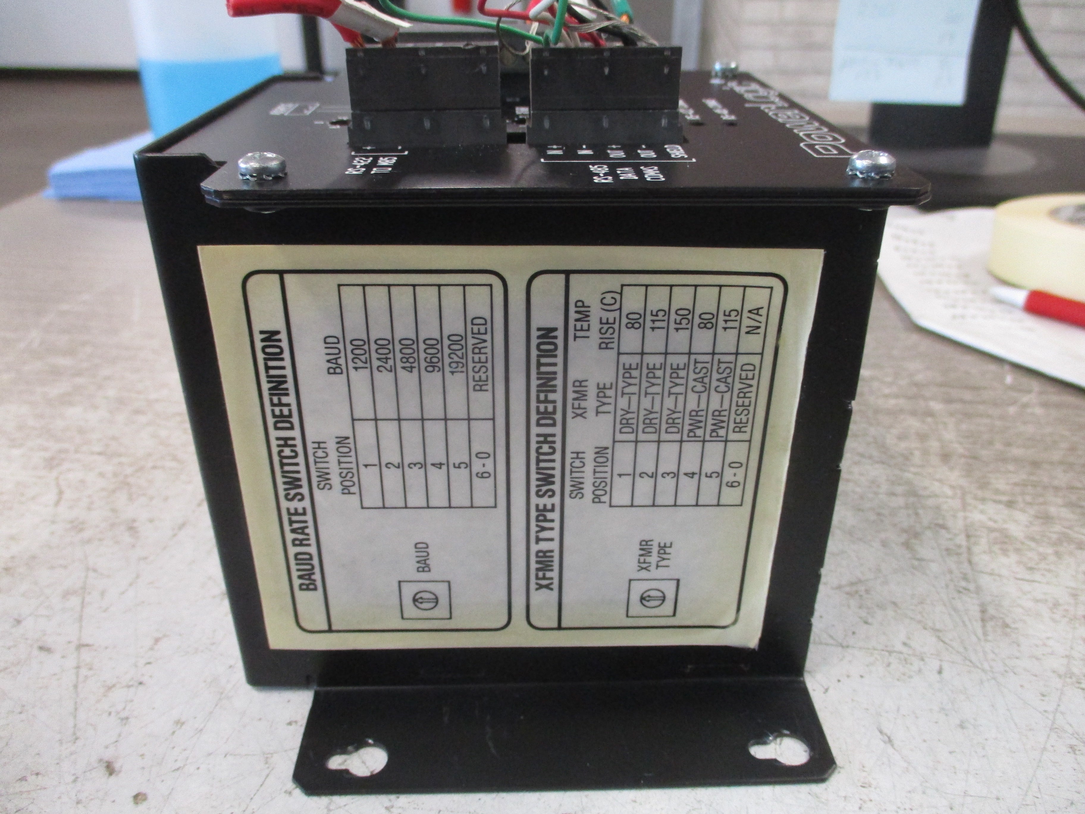 Square D PowerLogic M85 Temp. Control Interface 3050 PIF-85 Ser. A1 Rev. V20
