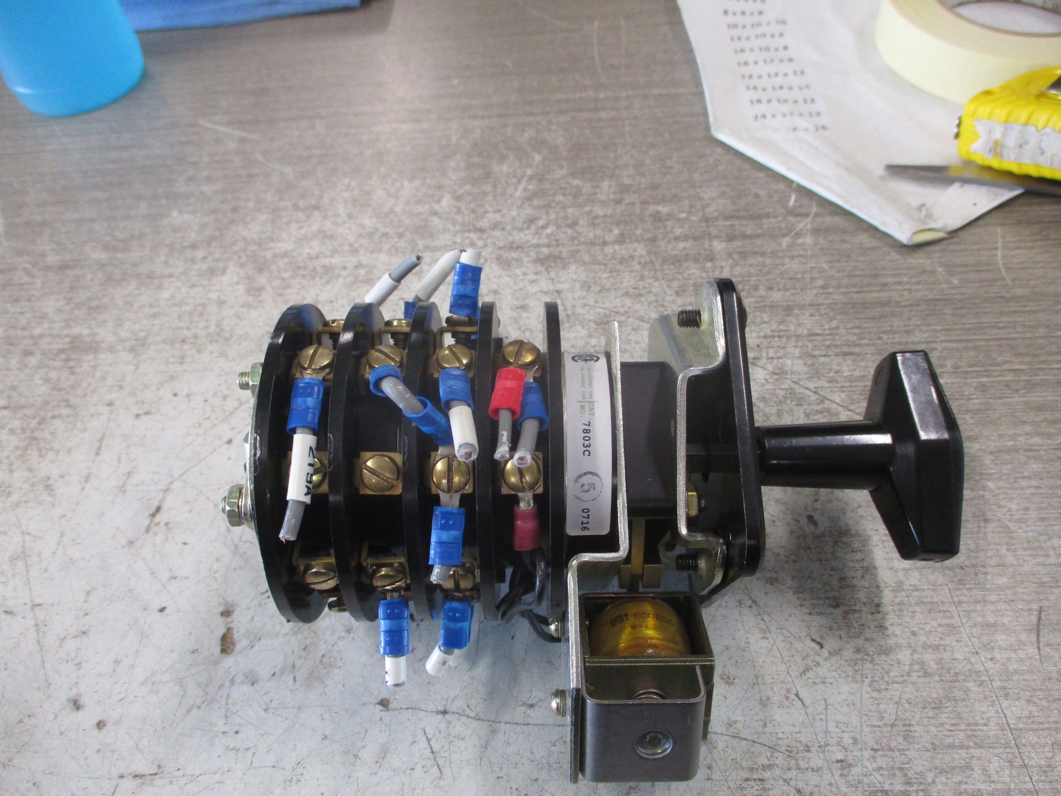 Electroswitch Lock-Out Relay Rotary Switch 7803C Used