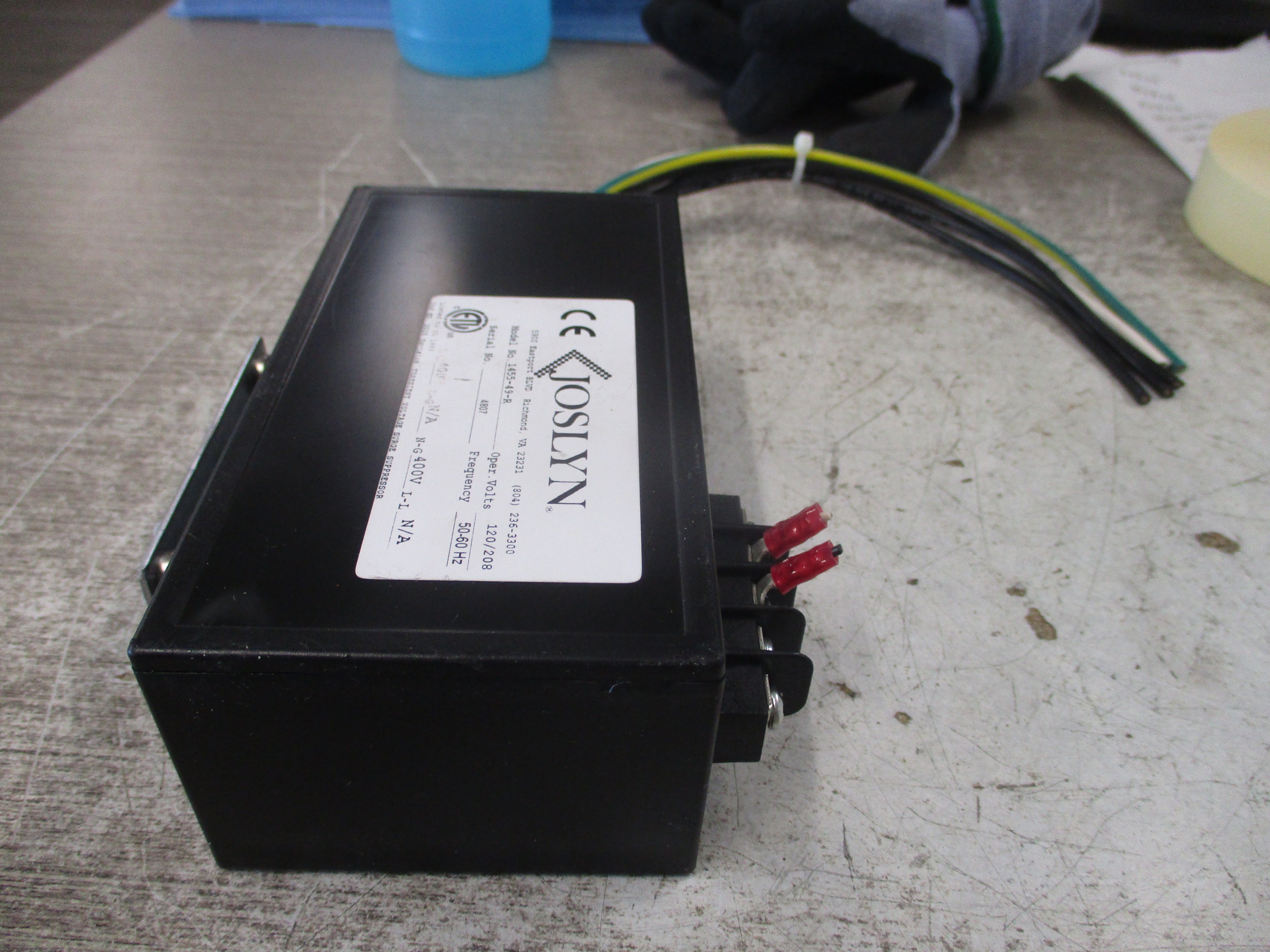 Joslyn Surgitron III Surge Protector 1455-49-R 120/208V 50-60Hz