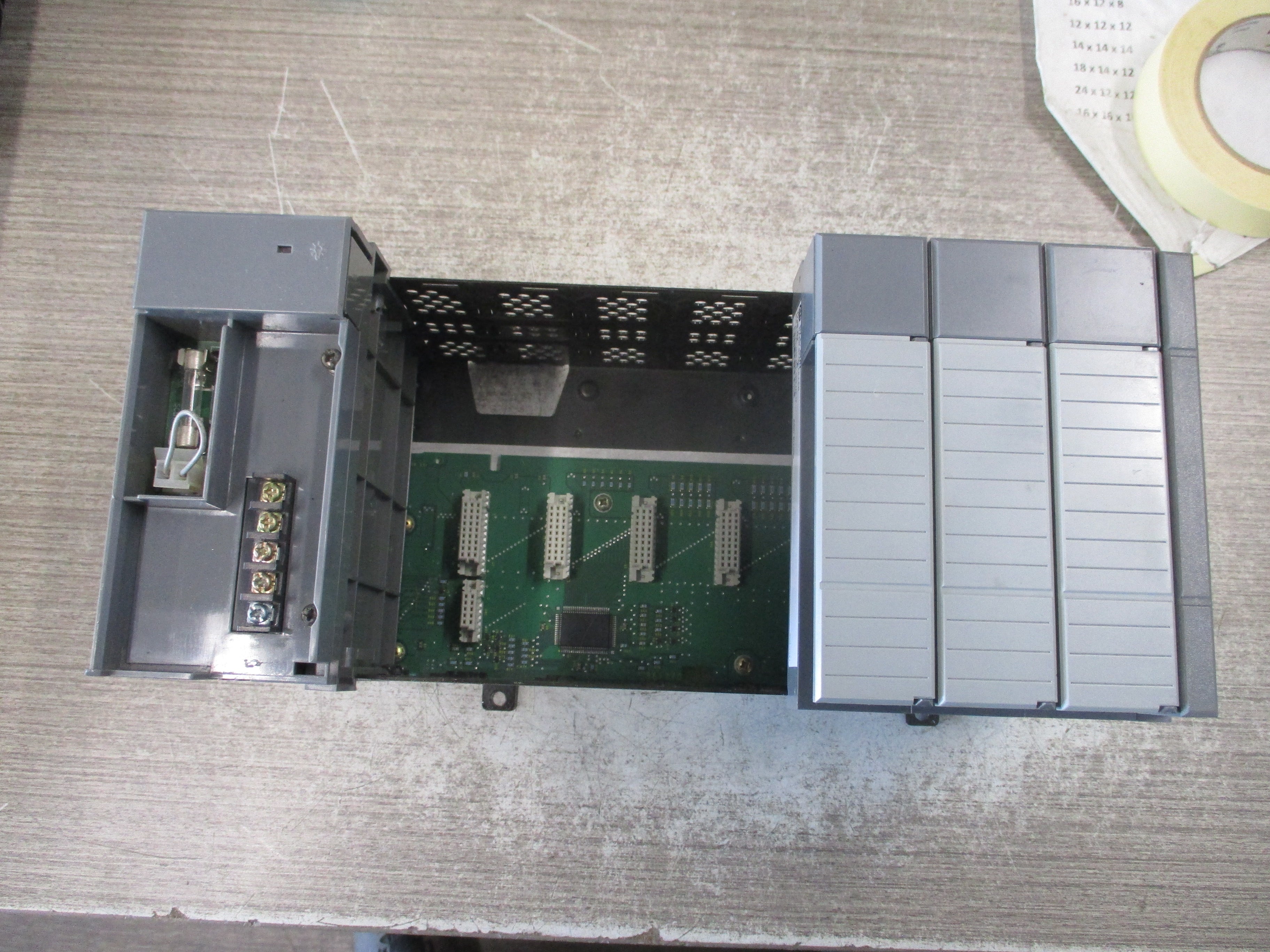 Allen-Bradley SLC 500 PLC Rack w/ Power Supply 1746-A7 / 1746-P1 7-Slot