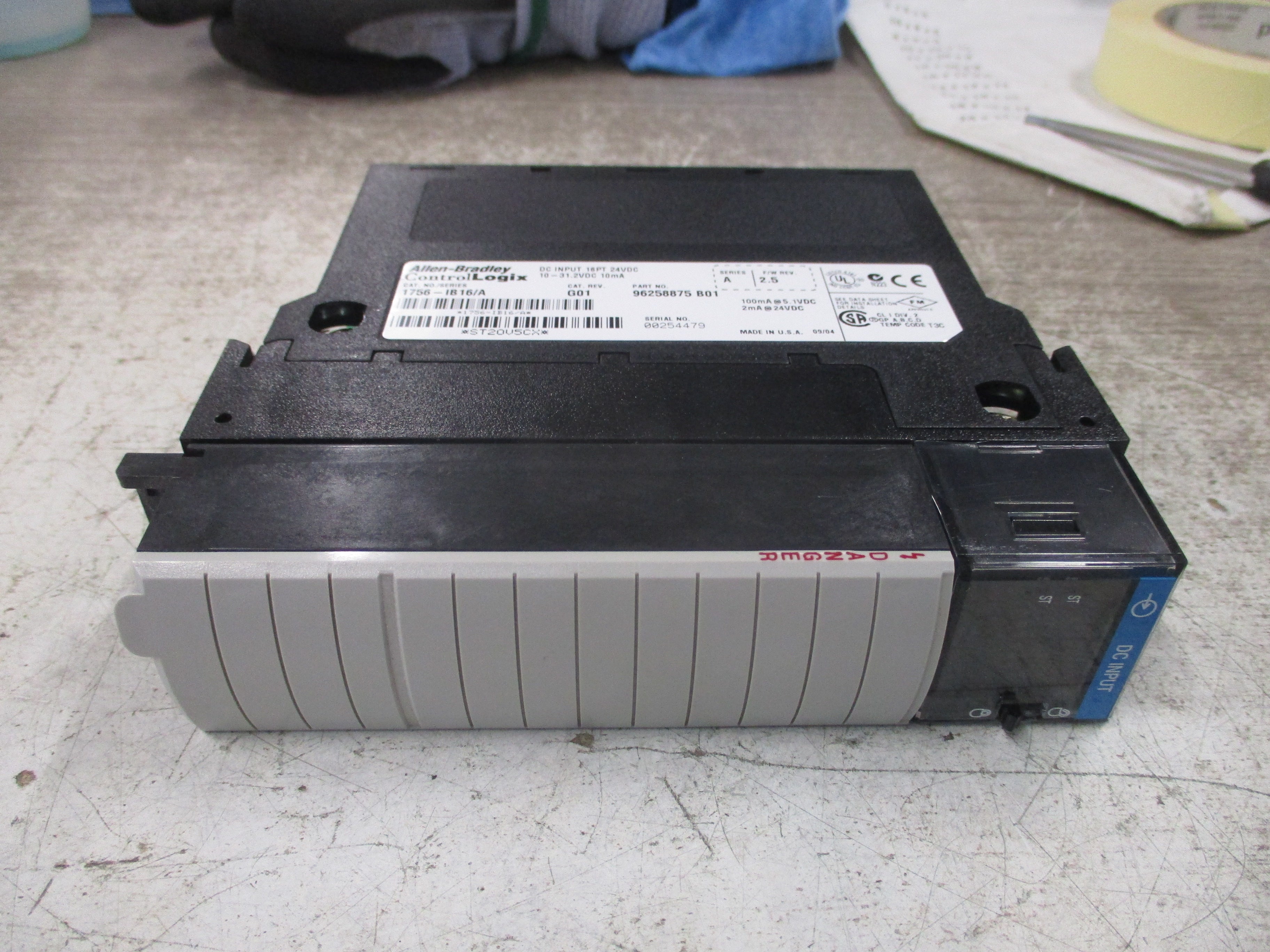 Allen-Bradley ControlLogix DC Input Module 1756-IB16 Ser. A Rev. G01