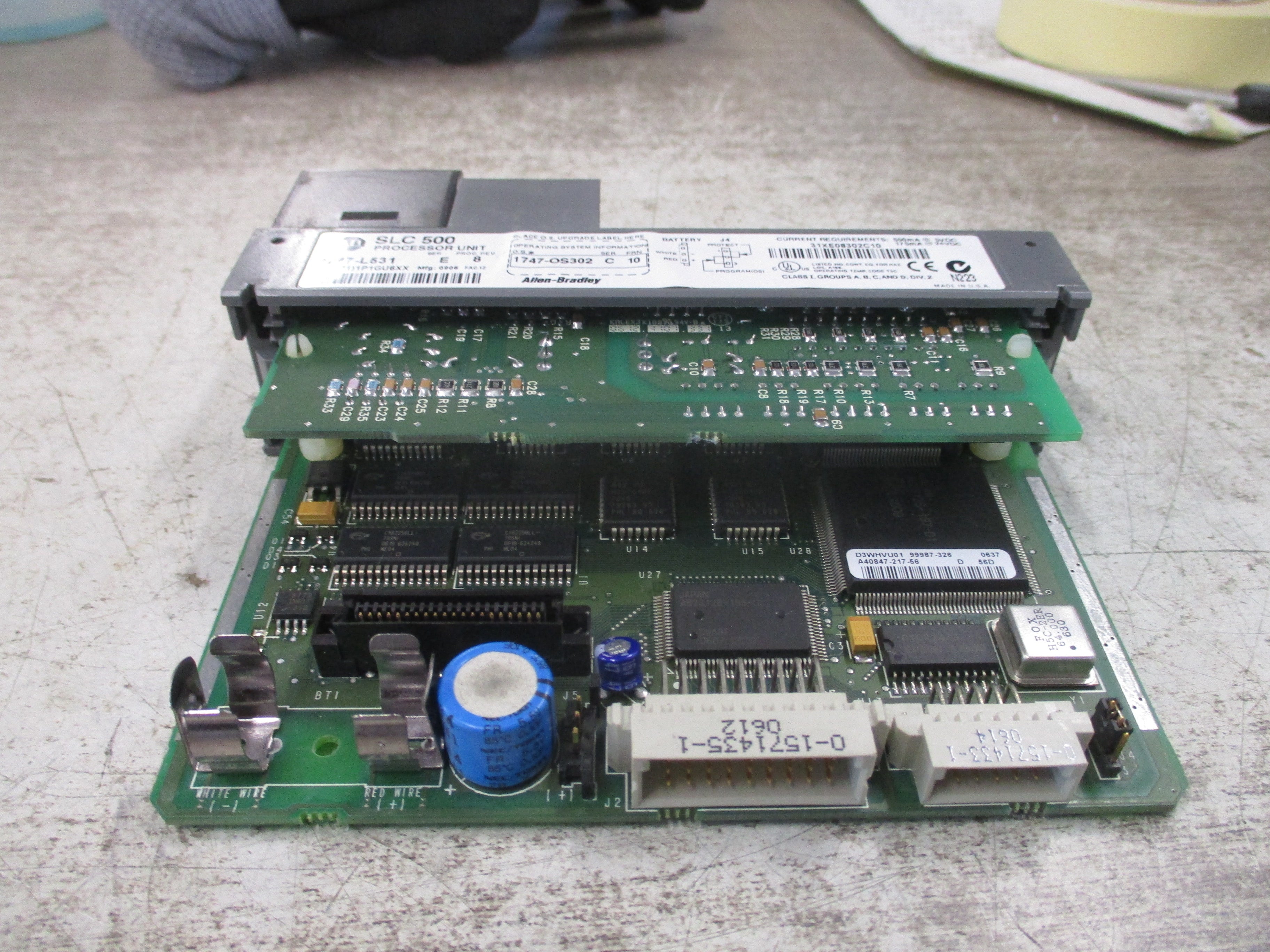Allen-Bradley SLC 500 Processor Unit 1747-L531 Ser E Proc Rev 8 Used