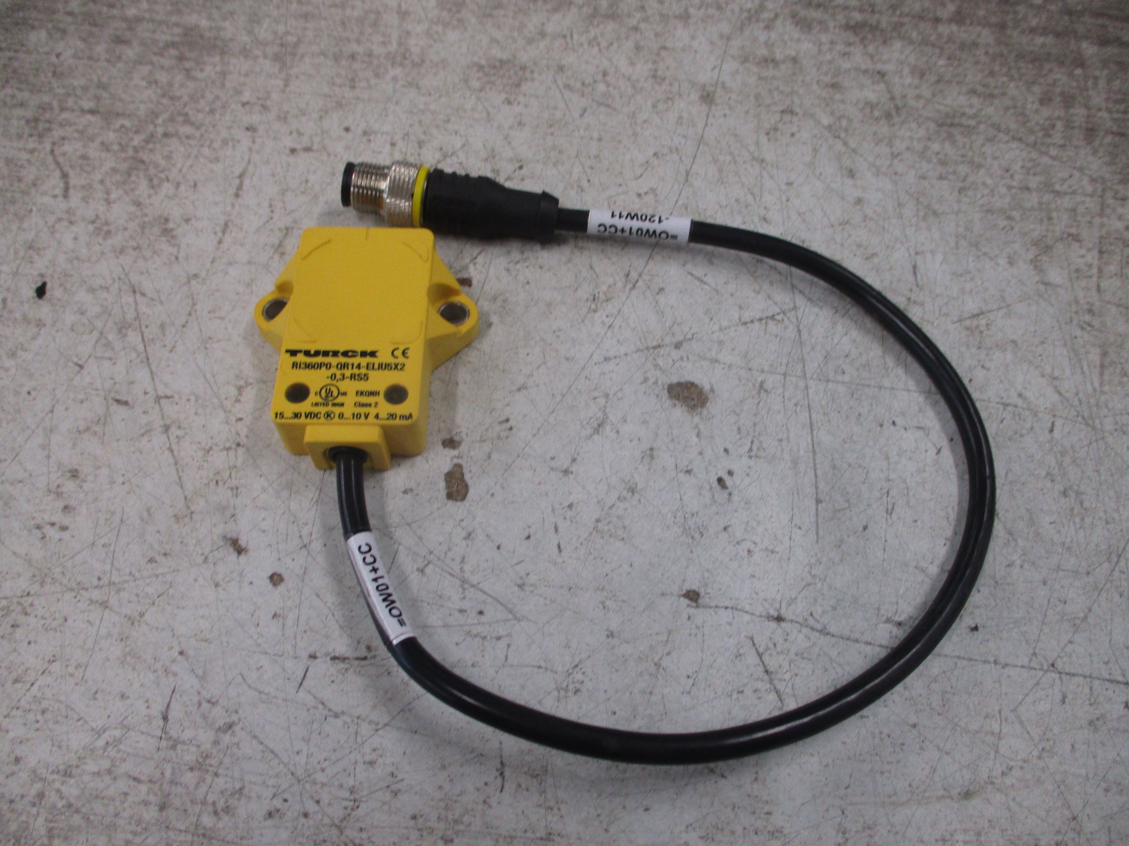 Turck Inductive Angle Sensor RI360P0-QR14-ELIU5X2-0.3-RS5 Used