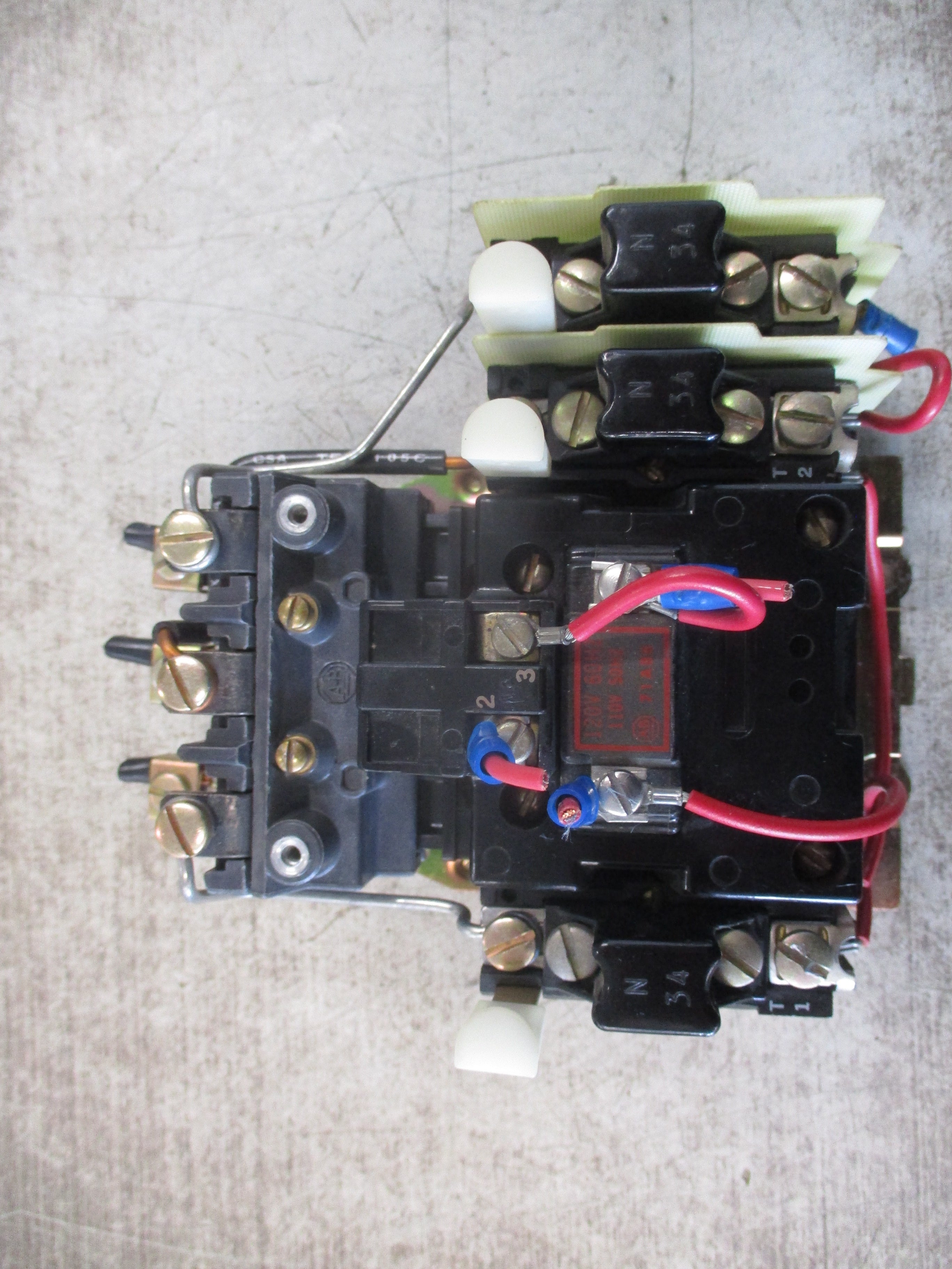 Allen-Bradley Size 1 Starter 709-BOB103 Ser. K 120V Coil Used