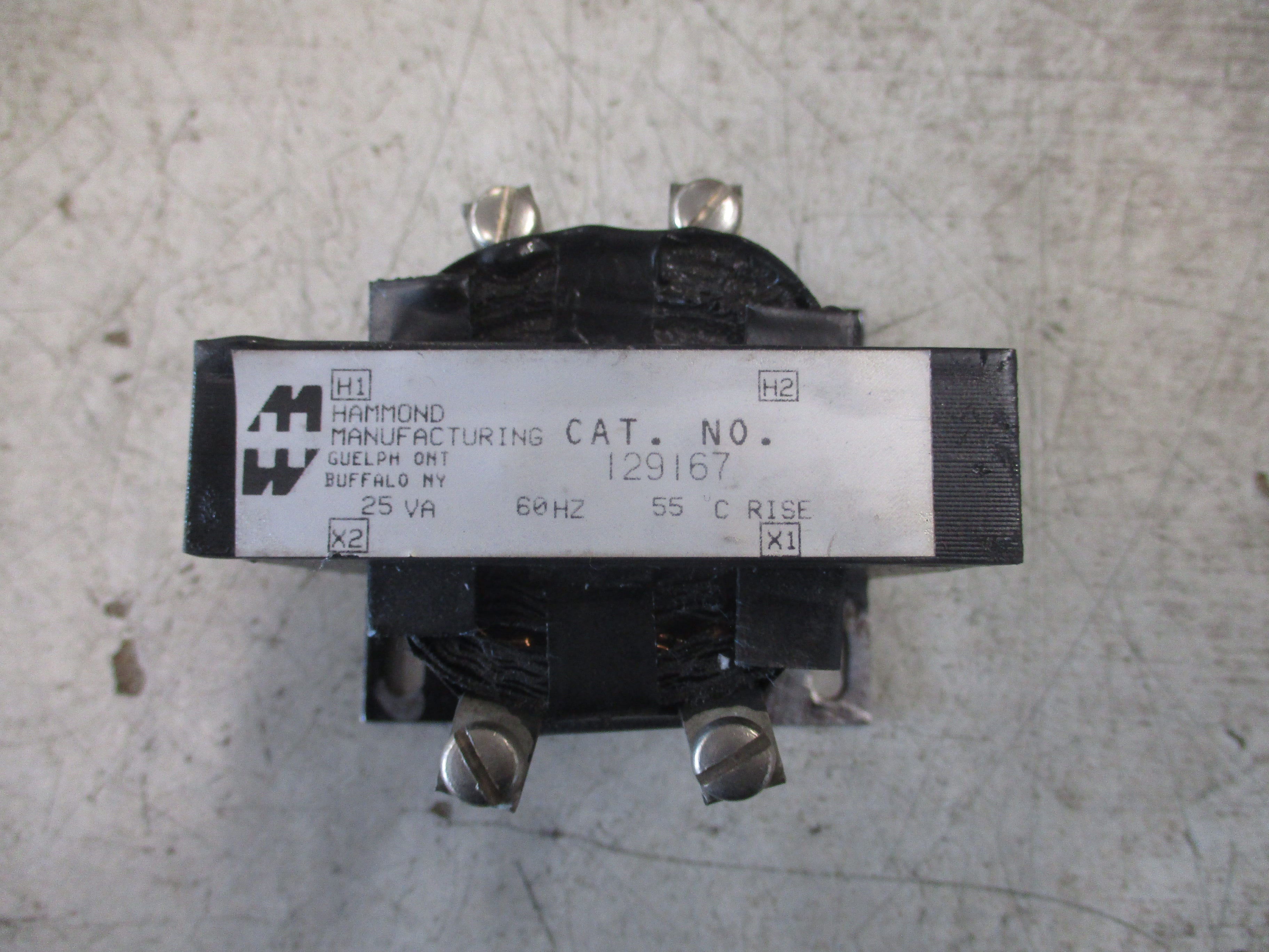 Hammond Transformer 129167 25VA 60Hz Used