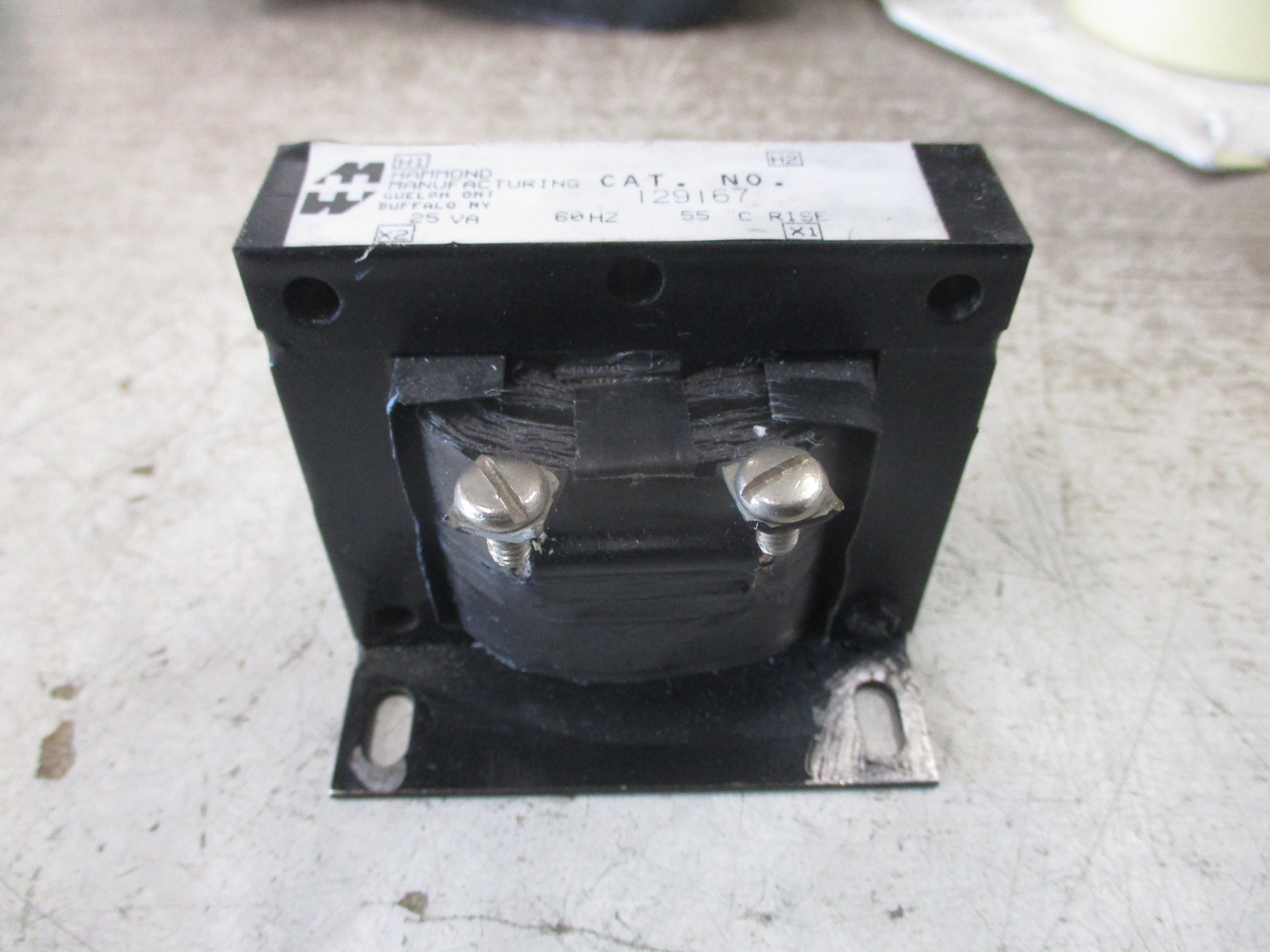 Hammond Transformer 129167 25VA 60Hz Used