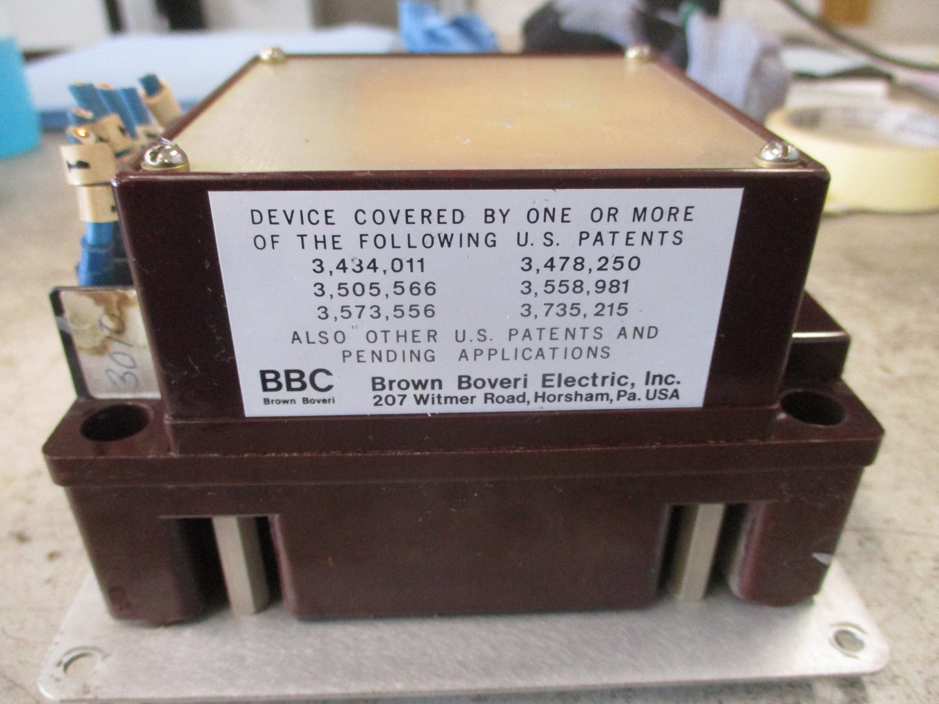BBC Ground Shield Ground Fault Monitor 202T3010UL 120VAC 60Hz 125VDC