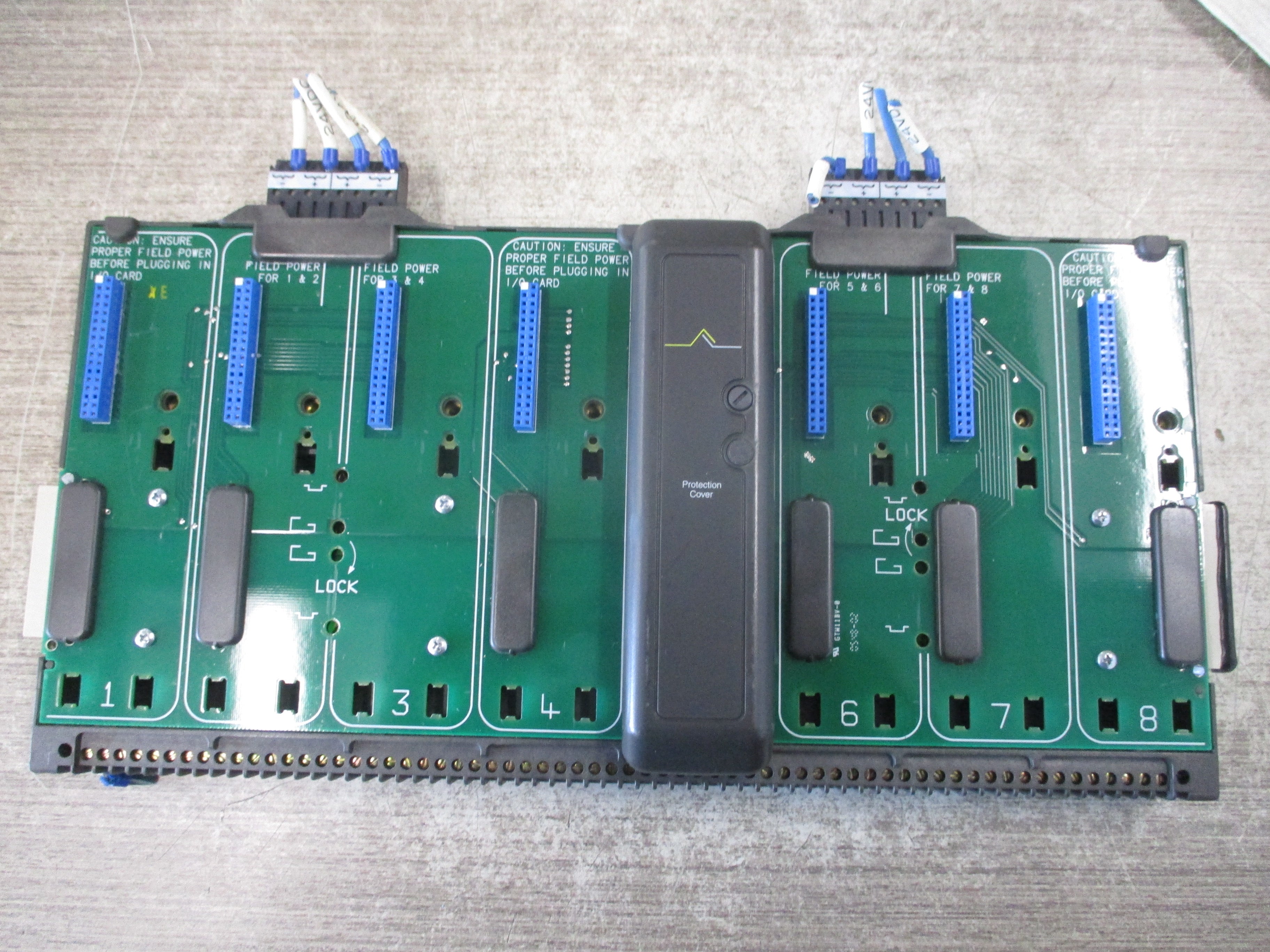 Emerson KJ4001X1-BE1 8-Wide Carrier 12P0818X072 Rev L Localbus: 12.6VDC, 8A Used