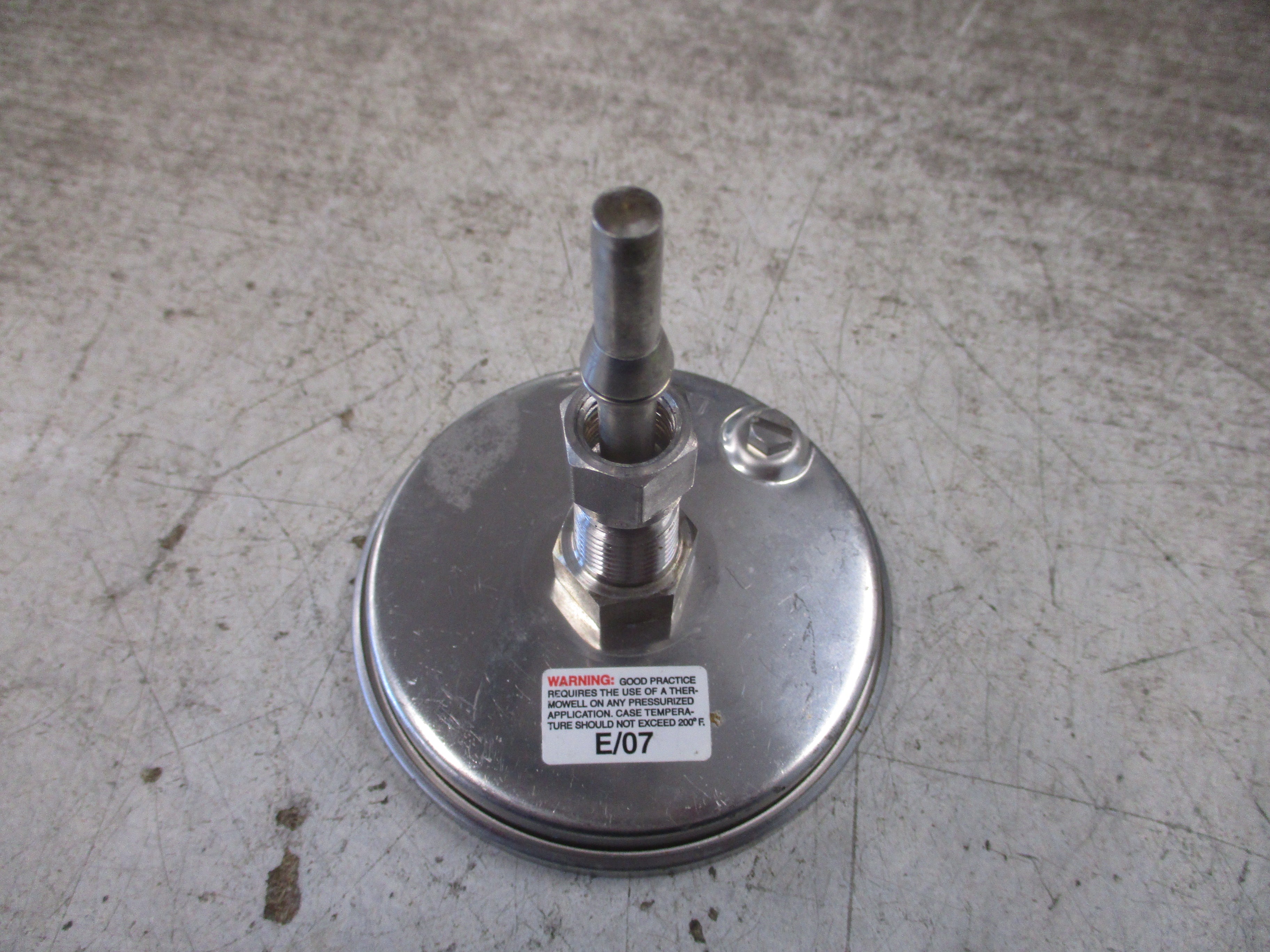 Ashcroft Stainless Steel Thermometer Range: 0-250°F Used