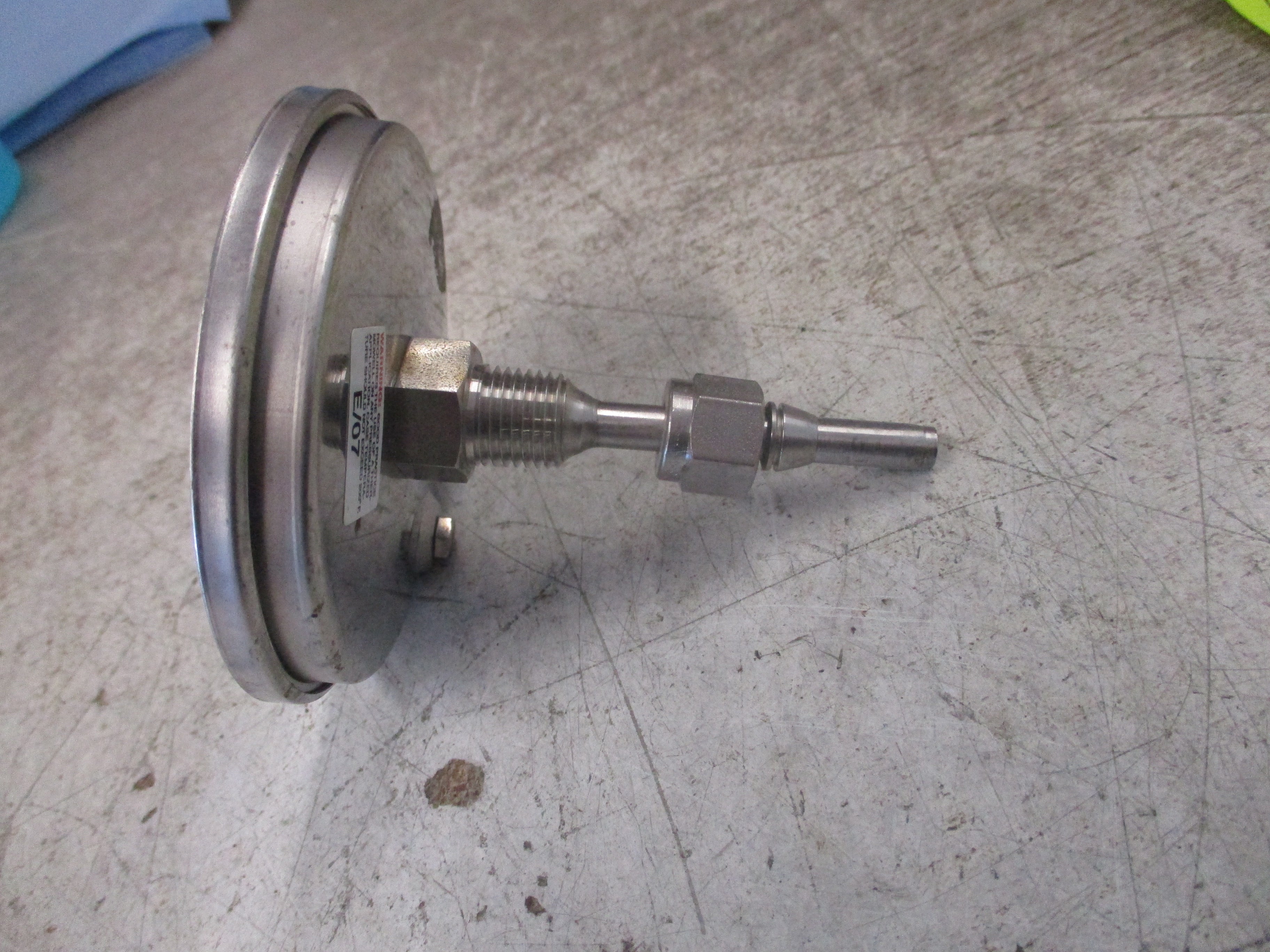 Ashcroft Stainless Steel Thermometer Range: 0-250°F Used