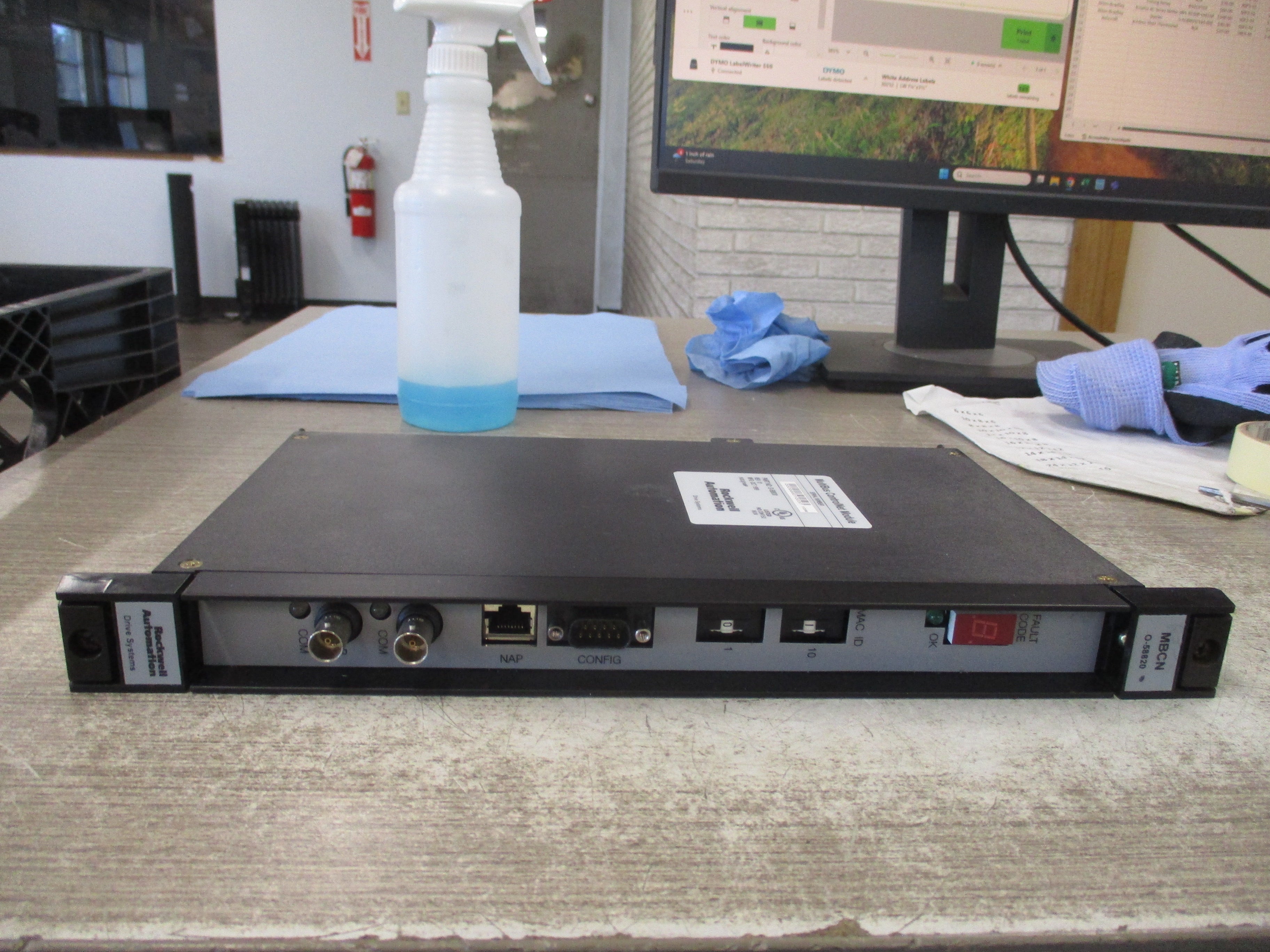 Rockwell Automation MultiBus ControlNet Module 0-58820 Rev. 01 Used