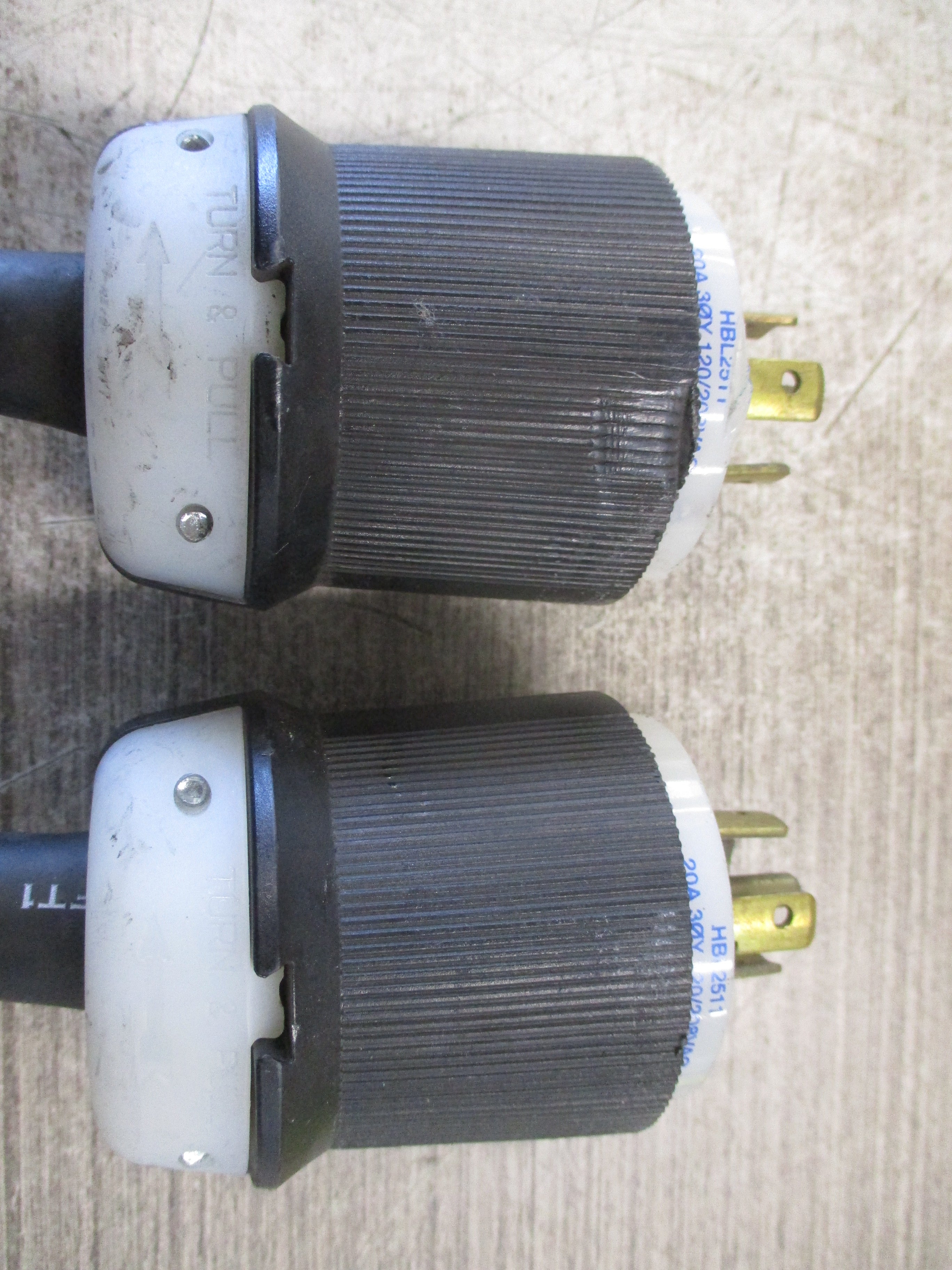 Hubbell Plug HBL2511 20A 3Ph 120/208V *Lot of 2* Used