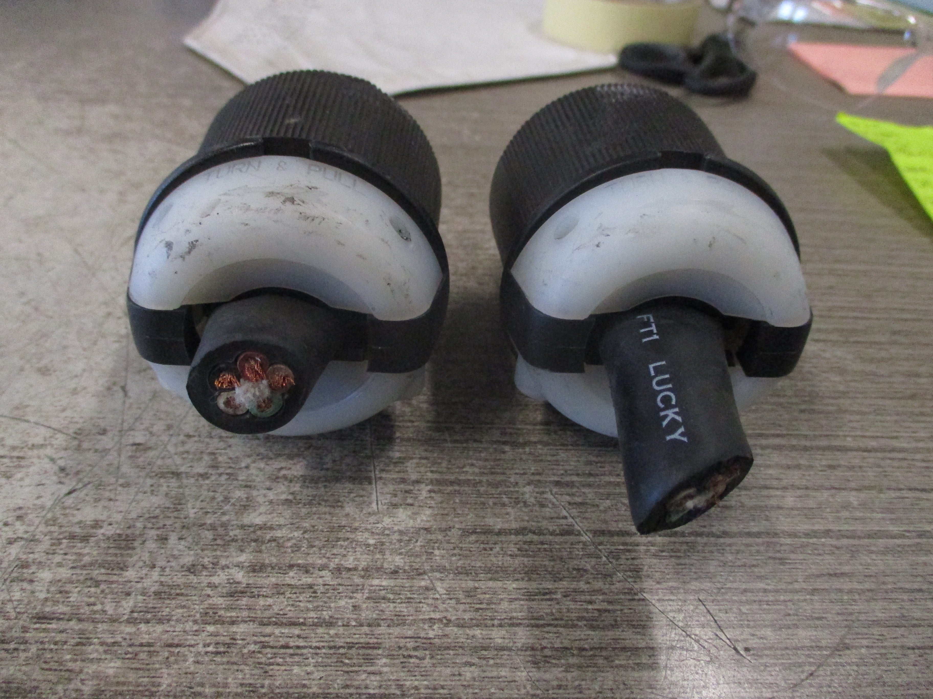 Hubbell Plug HBL2511 20A 3Ph 120/208V *Lot of 2* Used