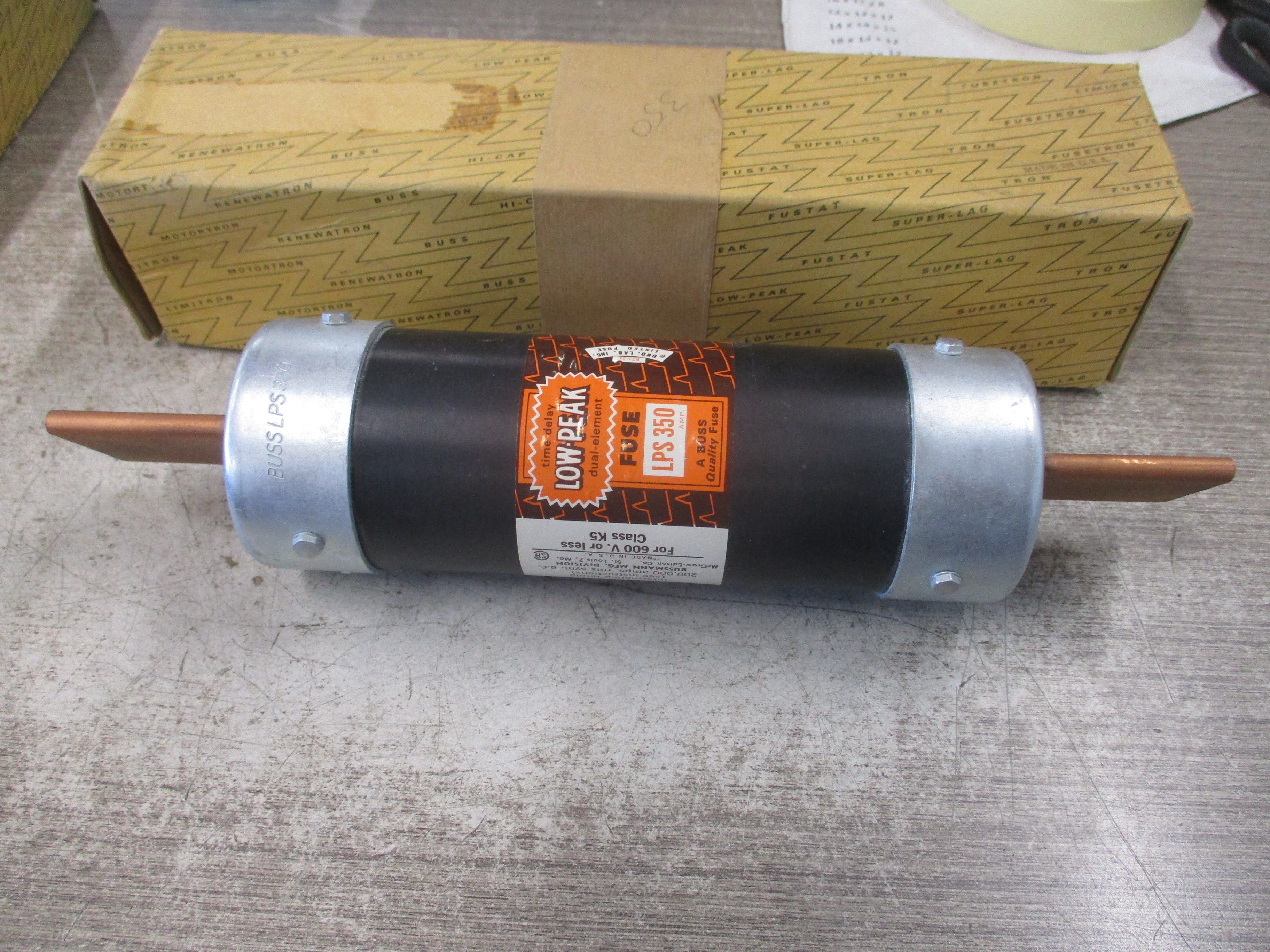 Bussmann Low-Peak Fuse LPS 350 600V 350A New Surplus