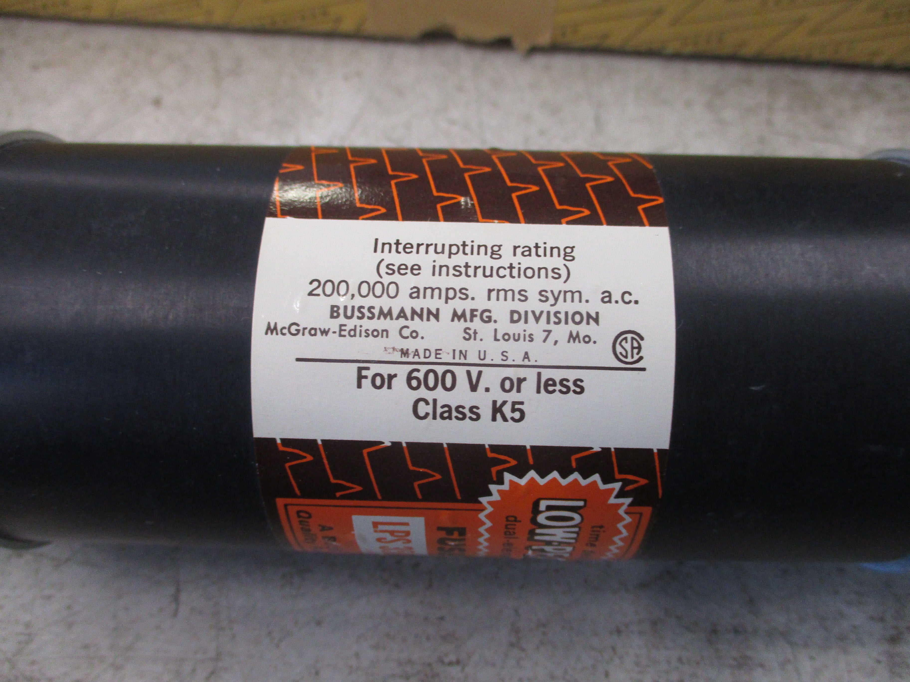 Bussmann Low-Peak Fuse LPS 350 600V 350A New Surplus