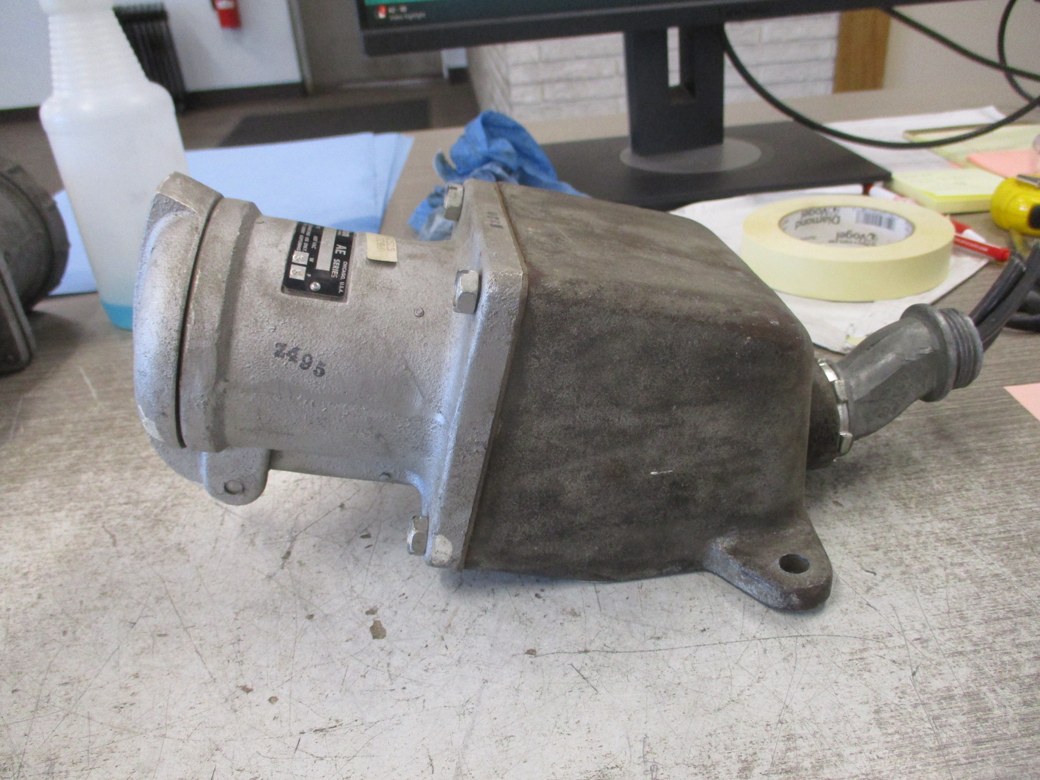 Appleton Receptacle AE631 60A 600V 3P 3W W/Base Used