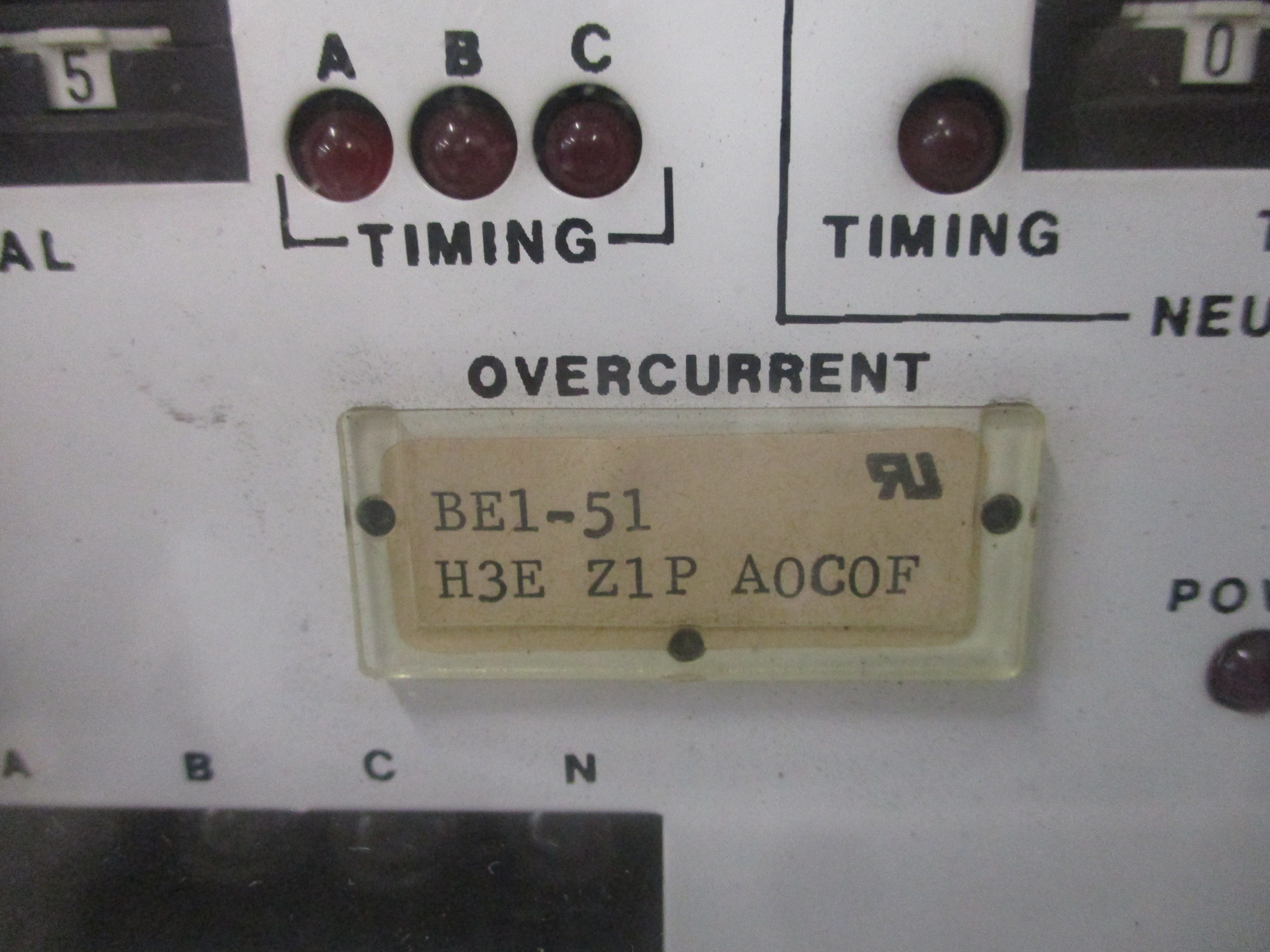 Basler Electric BE1-51 Overcurrent Relay H3E Z1P A0C0F Used