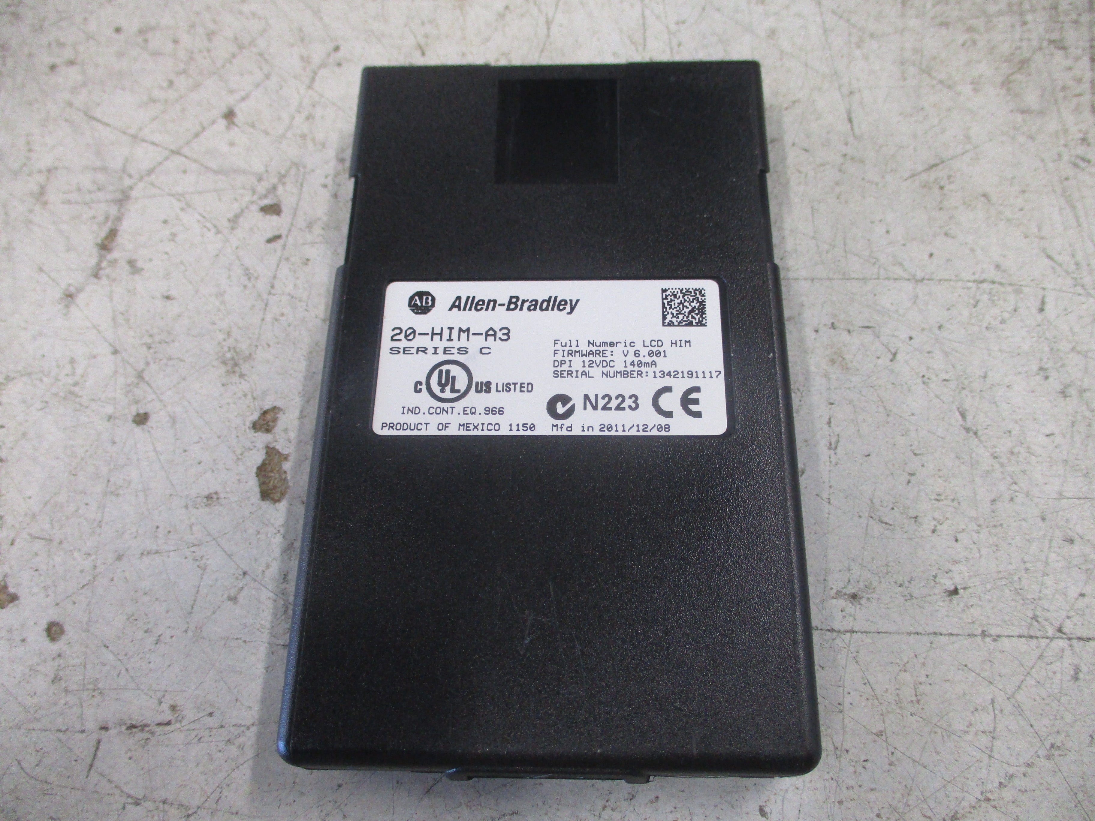 Allen-Bradley Keypad 20-HIM-A3 Ser. C F/W: V6.001 Used