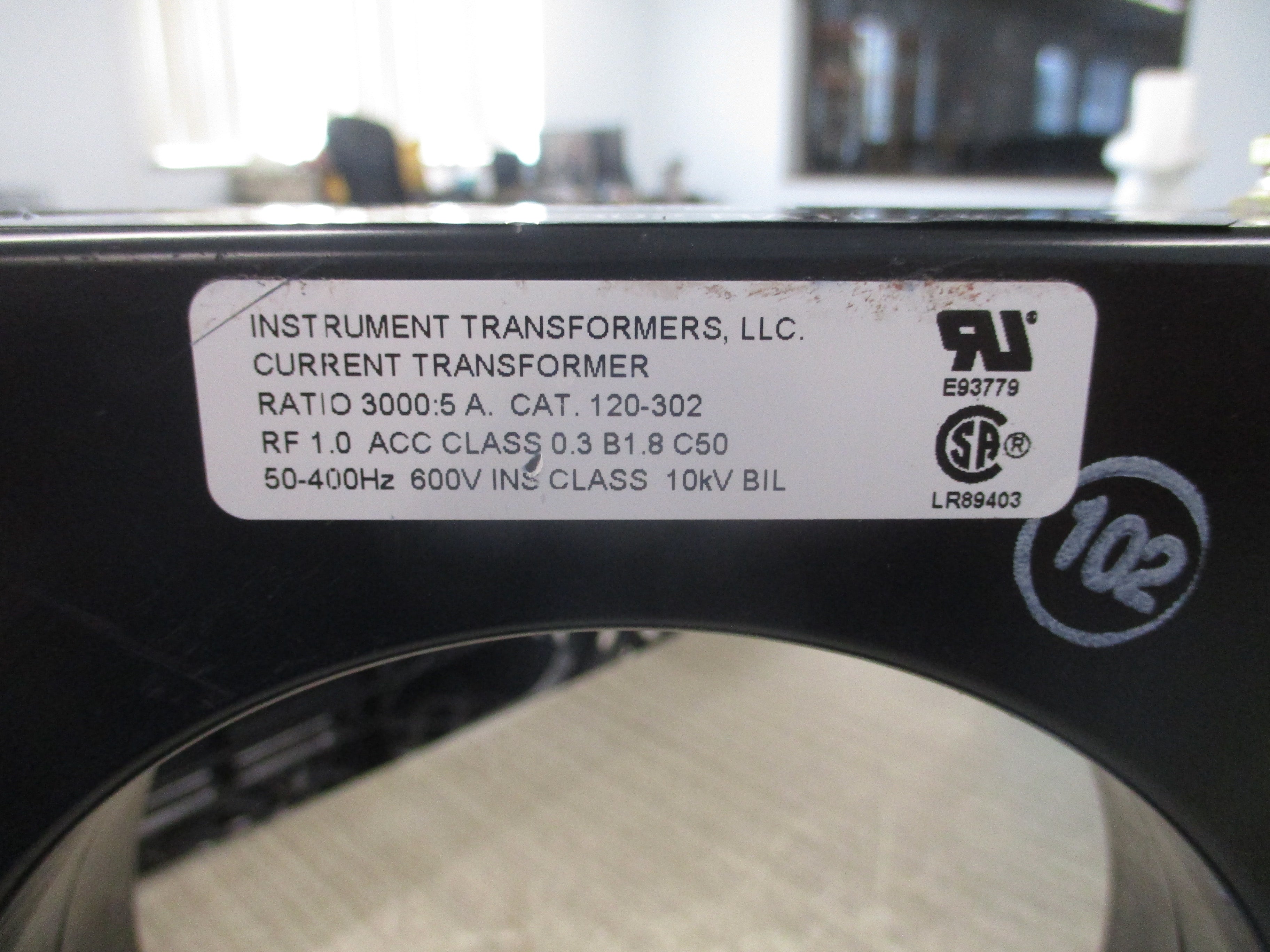 Instrument Transformers Current Transformer 120-302 Ratio 3000:5A  600V 50-400Hz