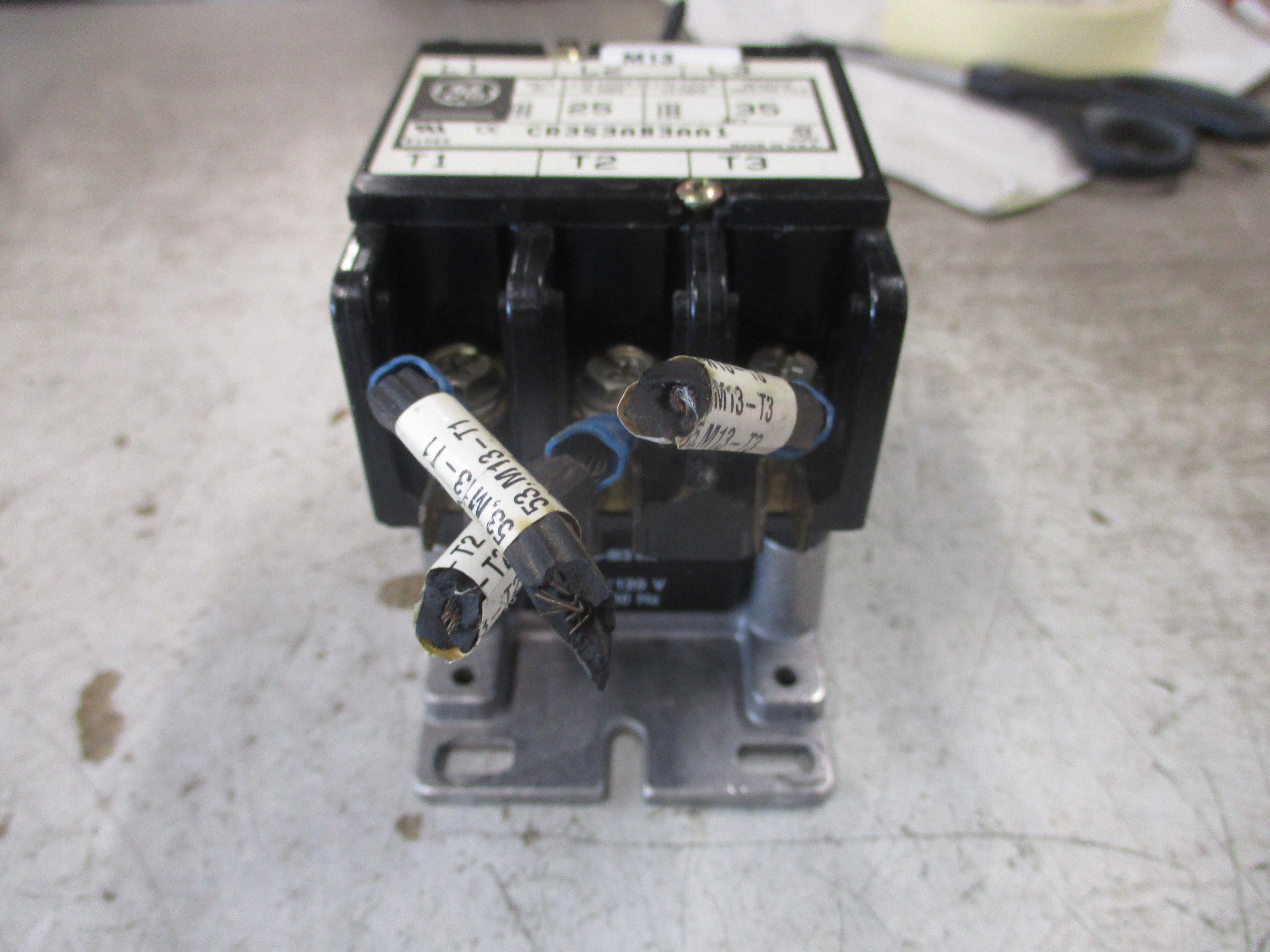 GE Contactor CR353AB3AA1 120V Coil 25A 600V Used