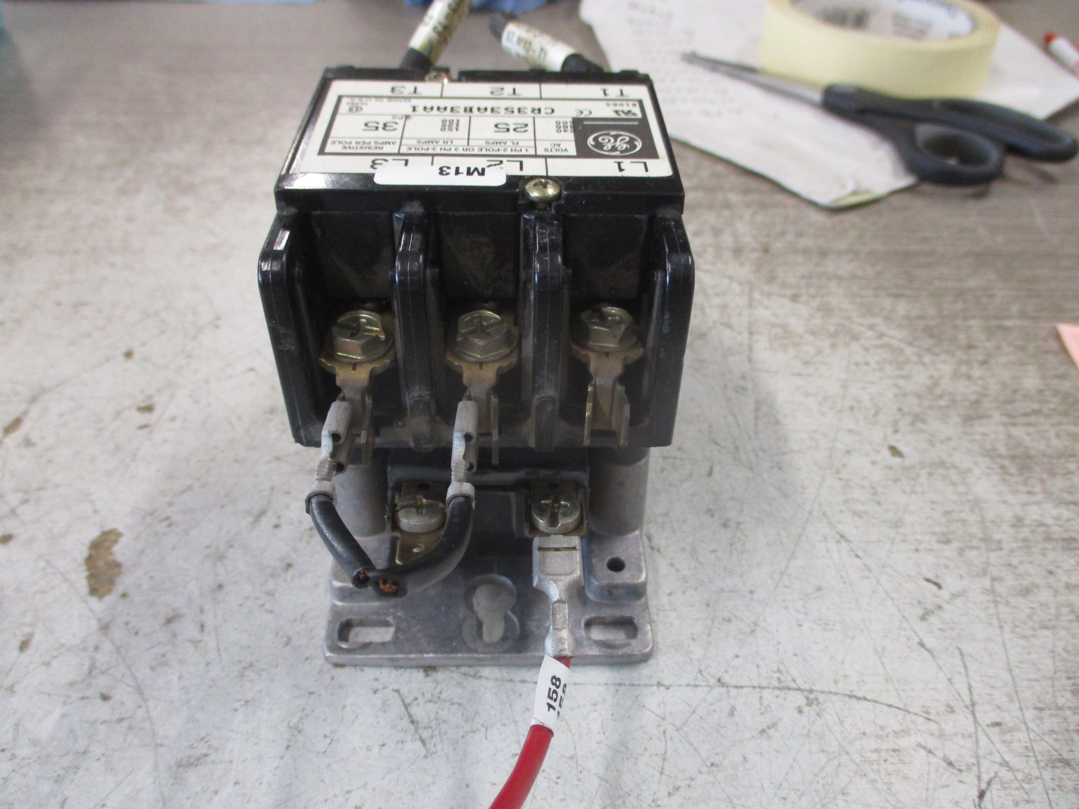 GE Contactor CR353AB3AA1 120V Coil 25A 600V Used