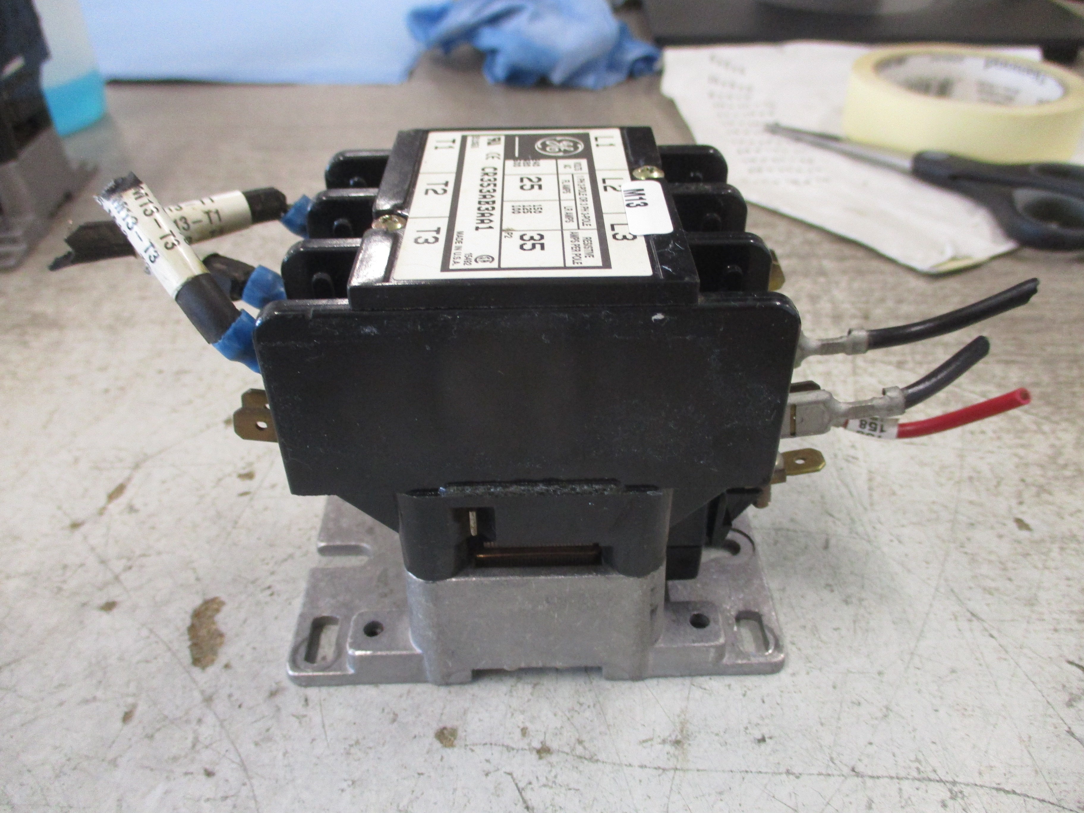 GE Contactor CR353AB3AA1 120V Coil 25A 600V Used