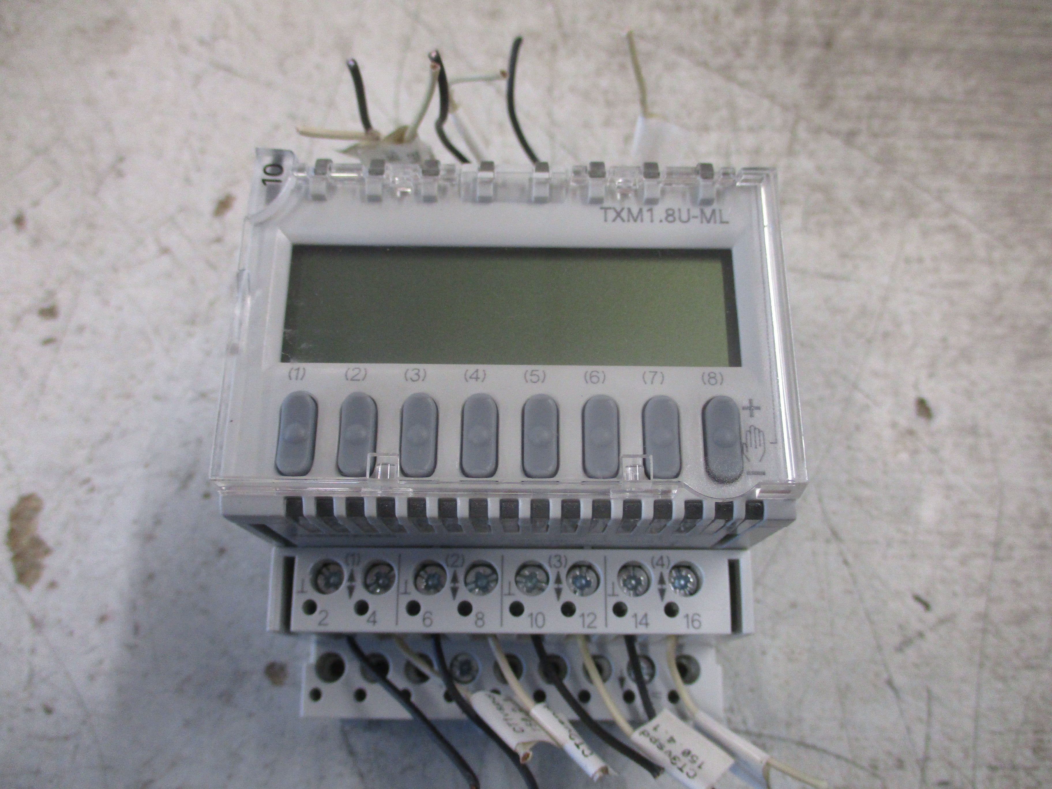 Siemens TX-I/O Universal Module TXM1.8U-ML 8-PT Local Override LCD Display Used