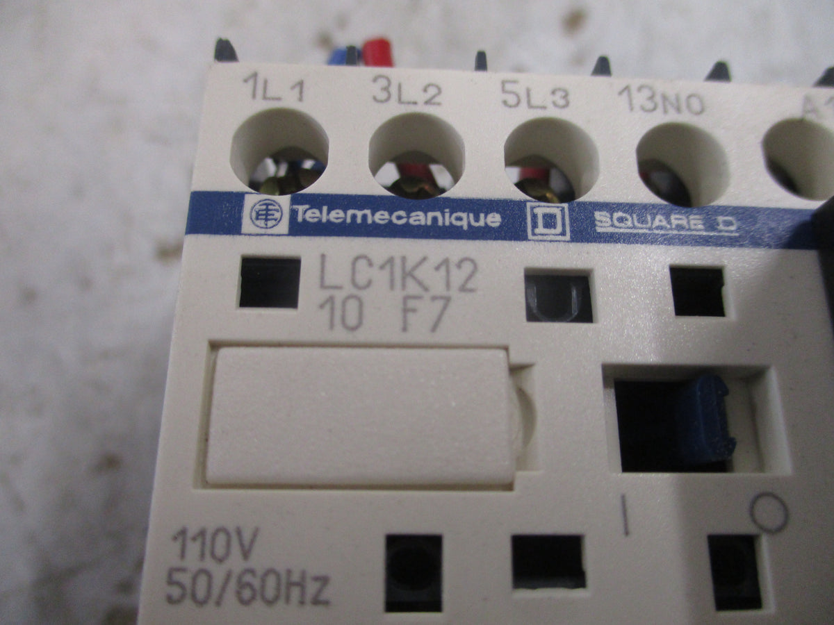 Telemecanique Contactor LC1K12 10F7 110 V Coil 20 A 600 V Used