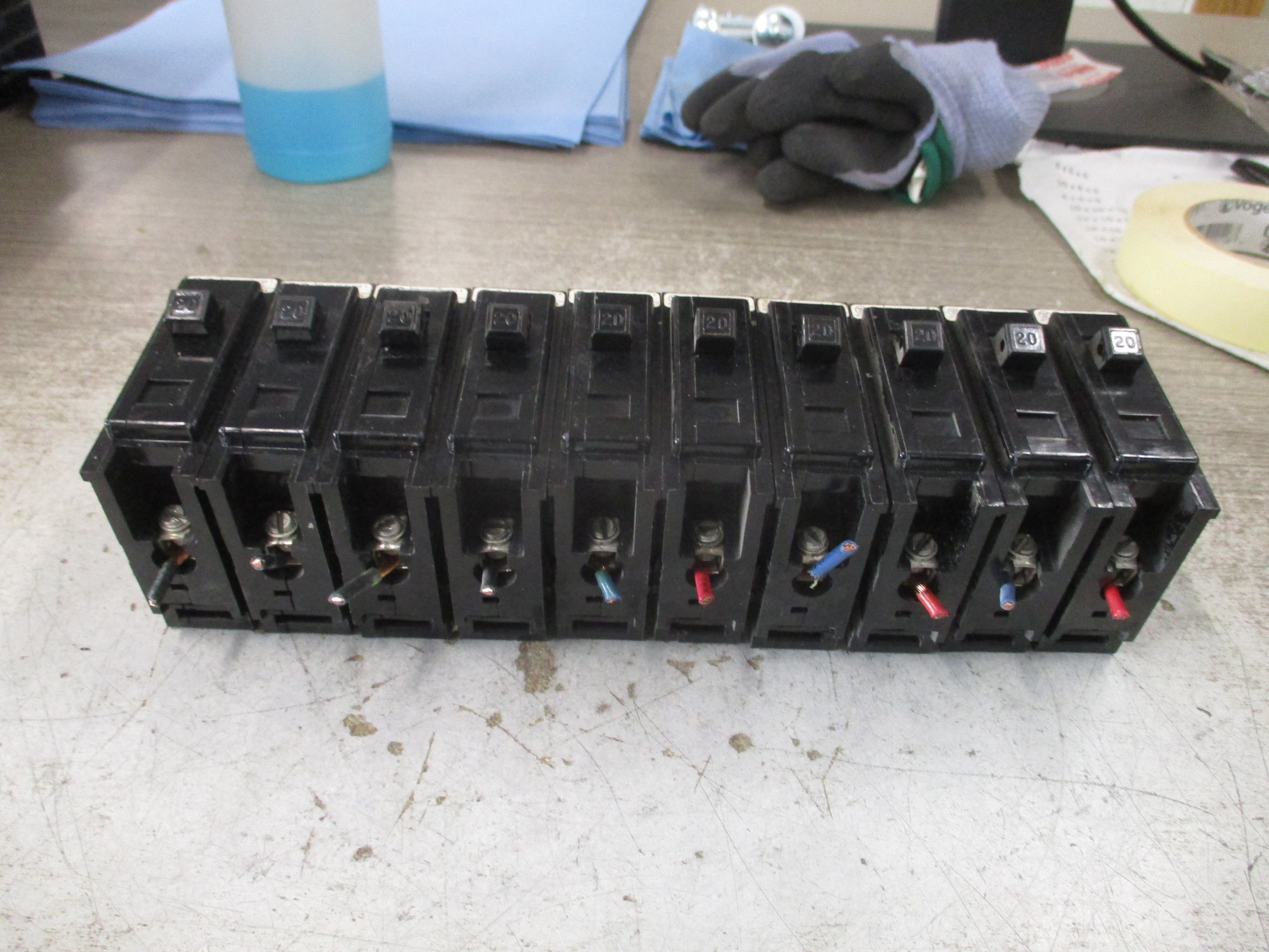 Westinghouse Type BA Bolt-On Circuit Breaker BA120 20A 120/240V 1P Used