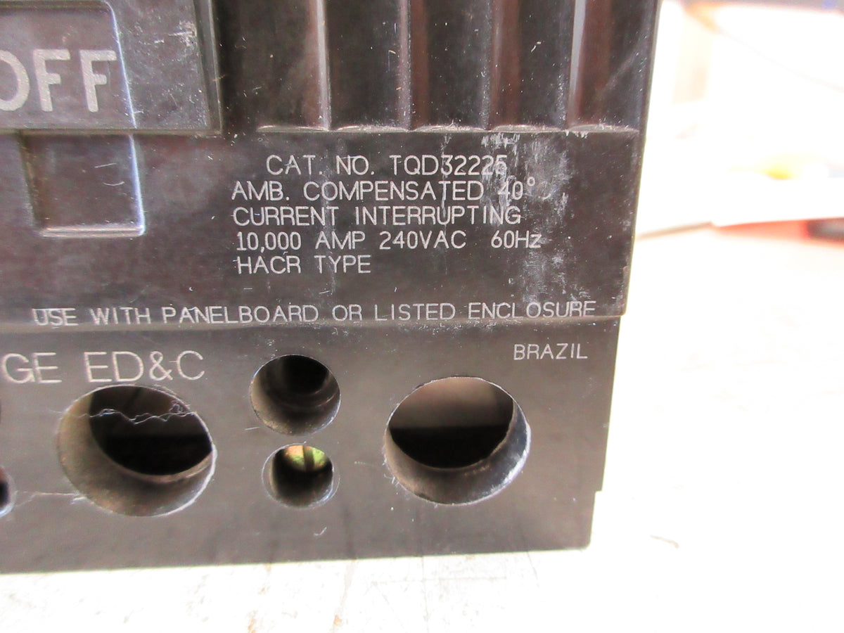 GE Circuit Breaker TQD32225 225A 240V 3P Used