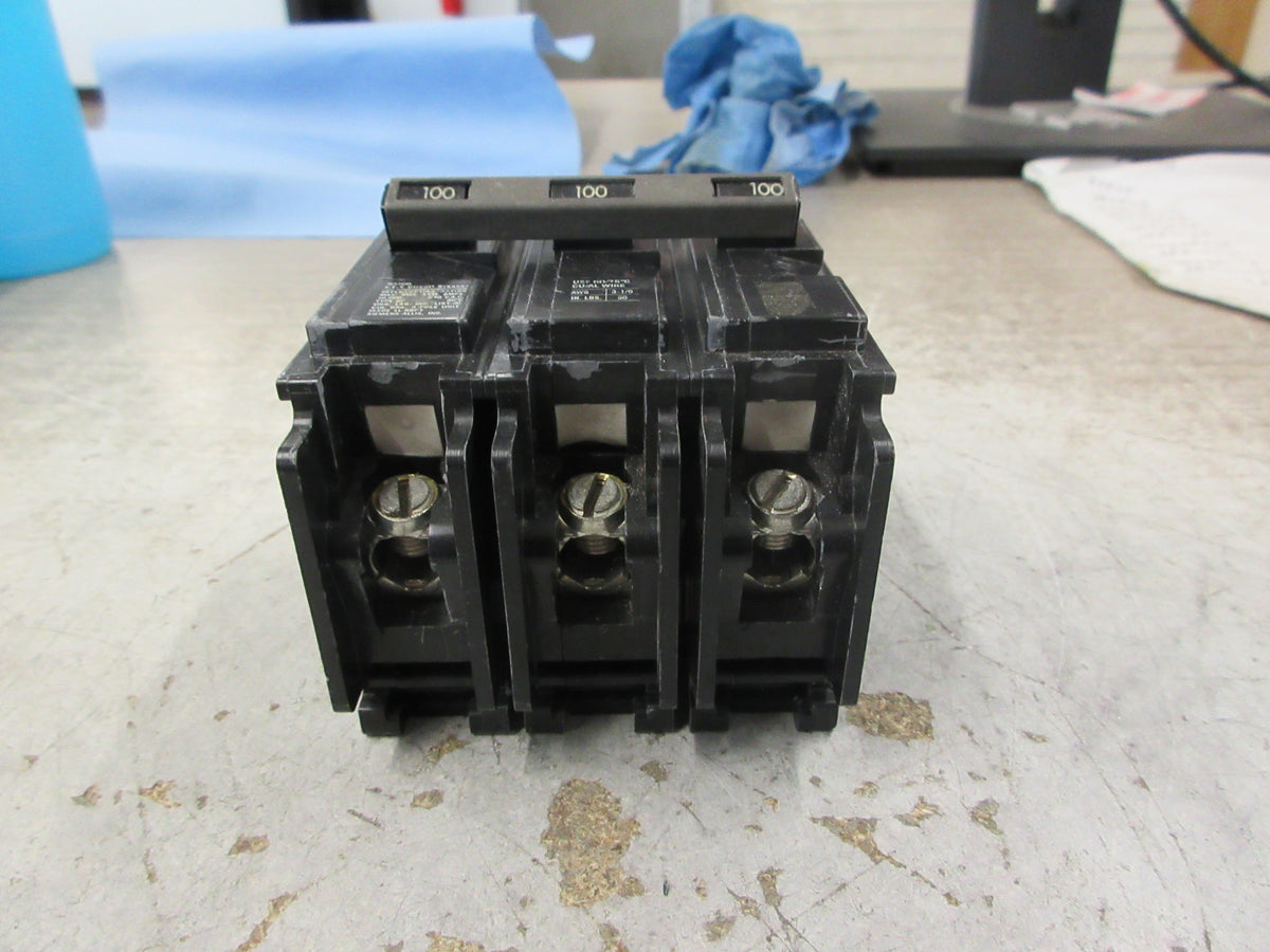 Siemens ITE Type QP Clip-On Circuit Breaker Q3100 100A 240V 3P Used