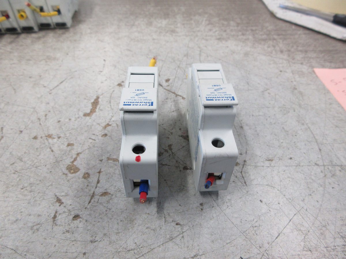 Ferraz Shawmut Ultrasafe Fuse Holder USM1 30A 800V 1P *Lot of 2* Used