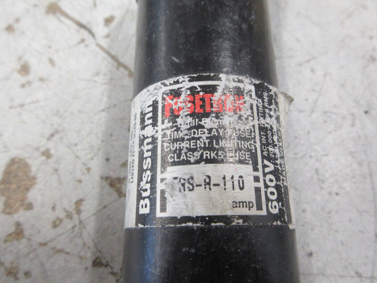 Bussmann Fusetron Fuse FRS-R-110 110A 600V Used