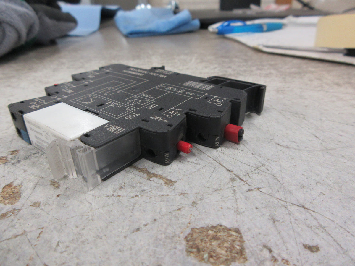 Weidmuller RCL314024W Relay 1984040000 24VDC W/Base Used