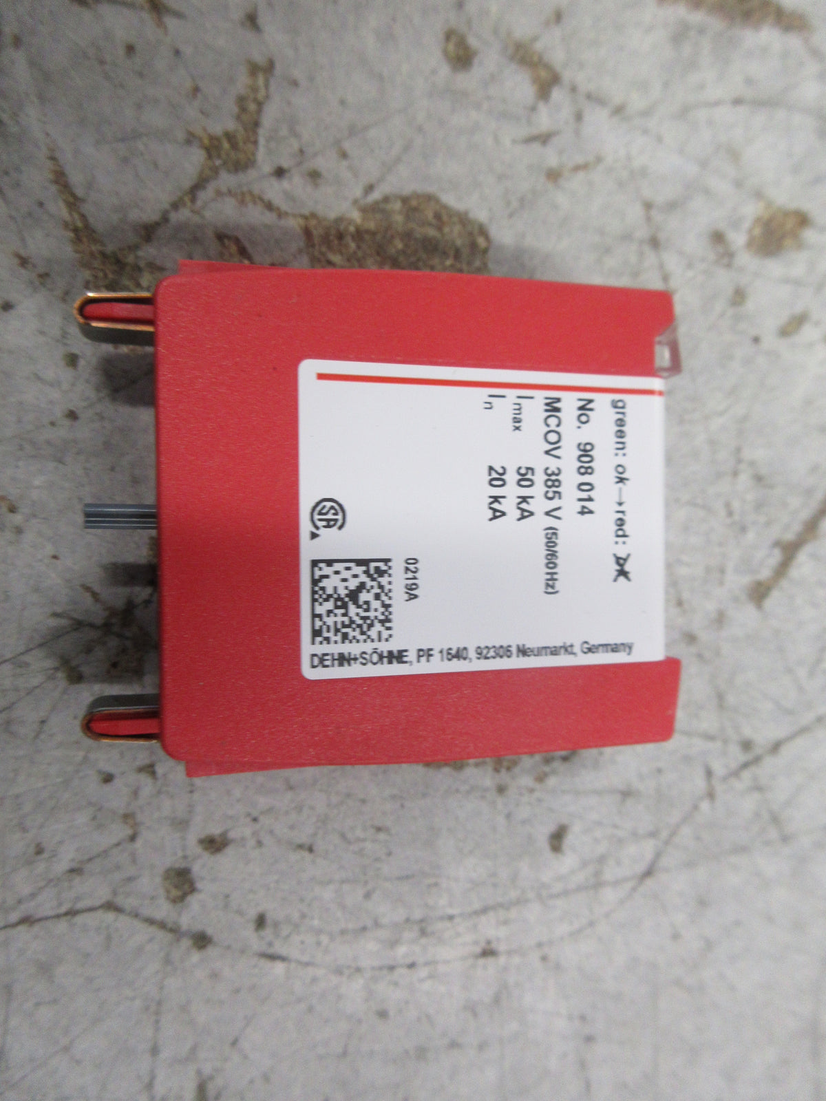 Dehn DEHNguard DG PLU 385 Surge Suppressor Module 908 014 MCOV: 385V Used