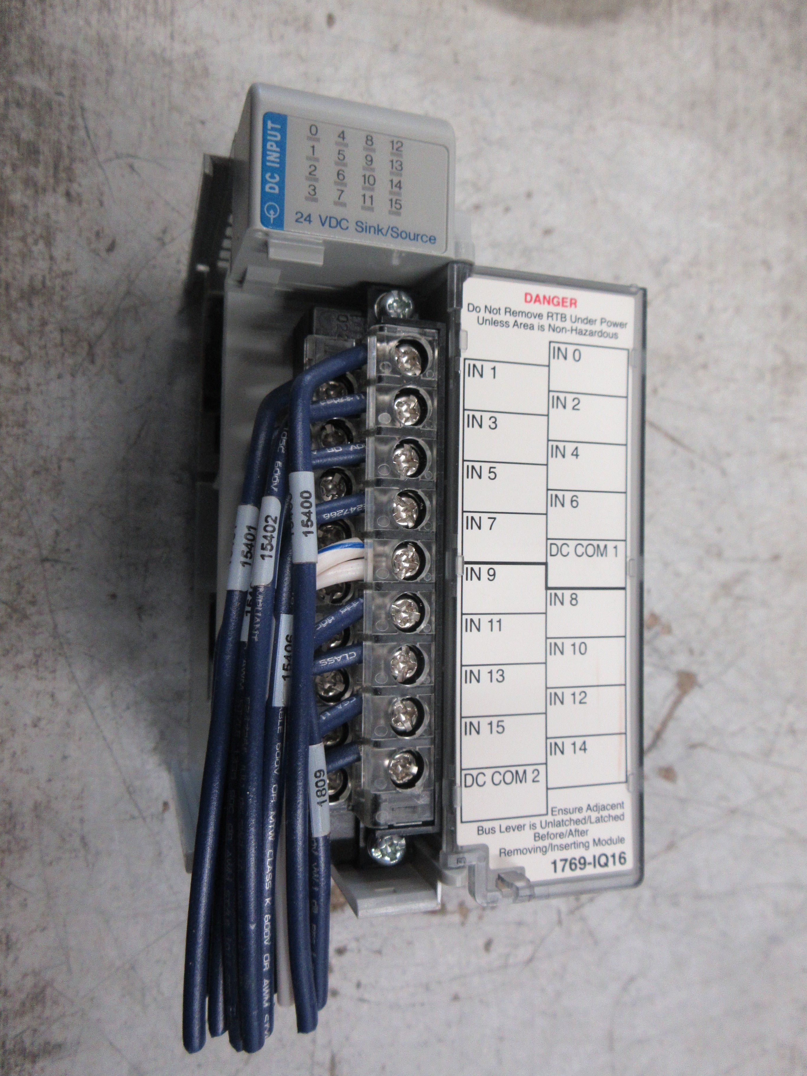 Allen-Bradley Compact I/O Input Module 1769-IQ16 Ser. A F/W Rev. 3.1 Used