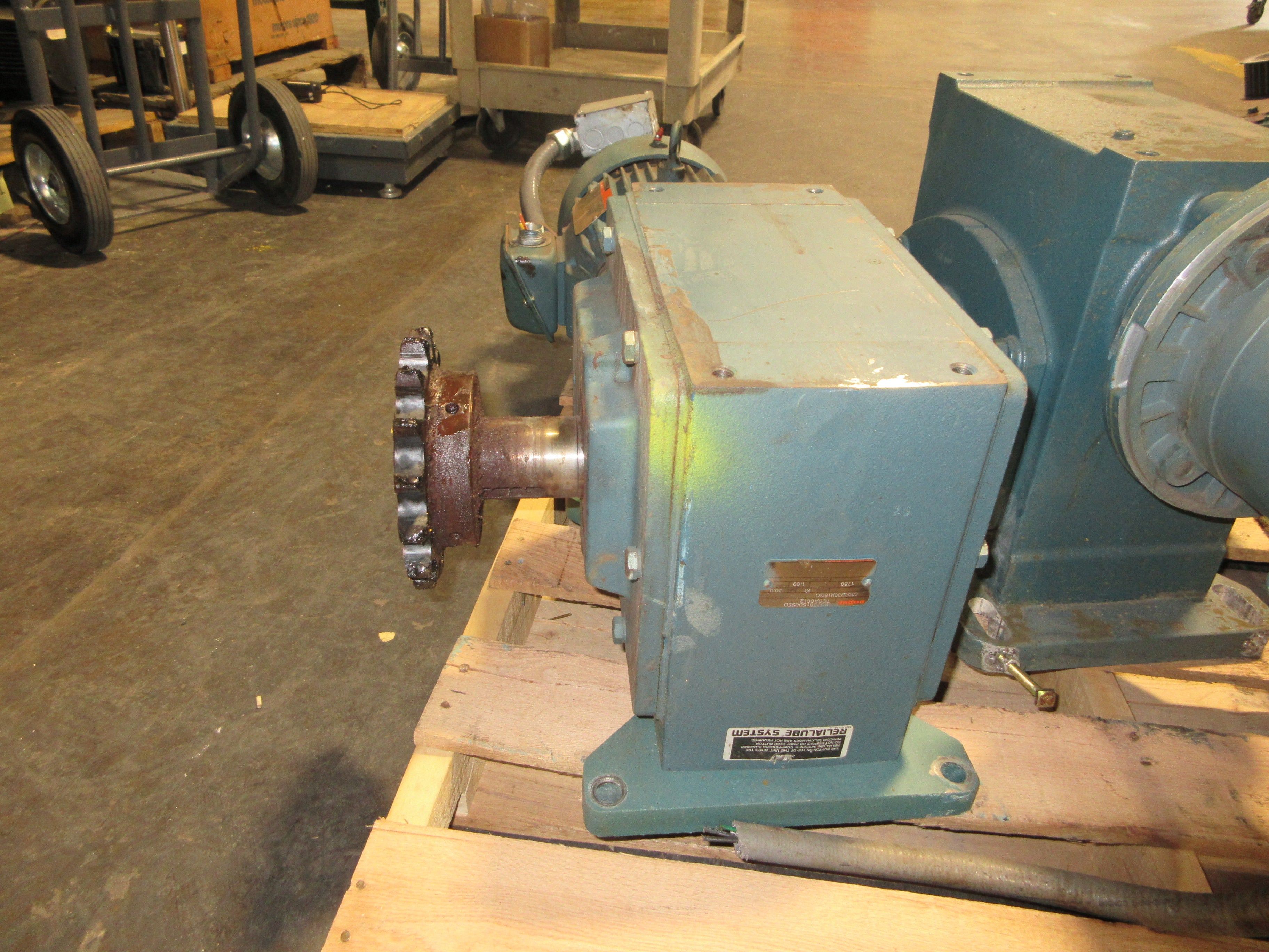 Reliance Electric Gearmotor W/Brake P18G2132A 5HP 1750RPM 230/460V Used