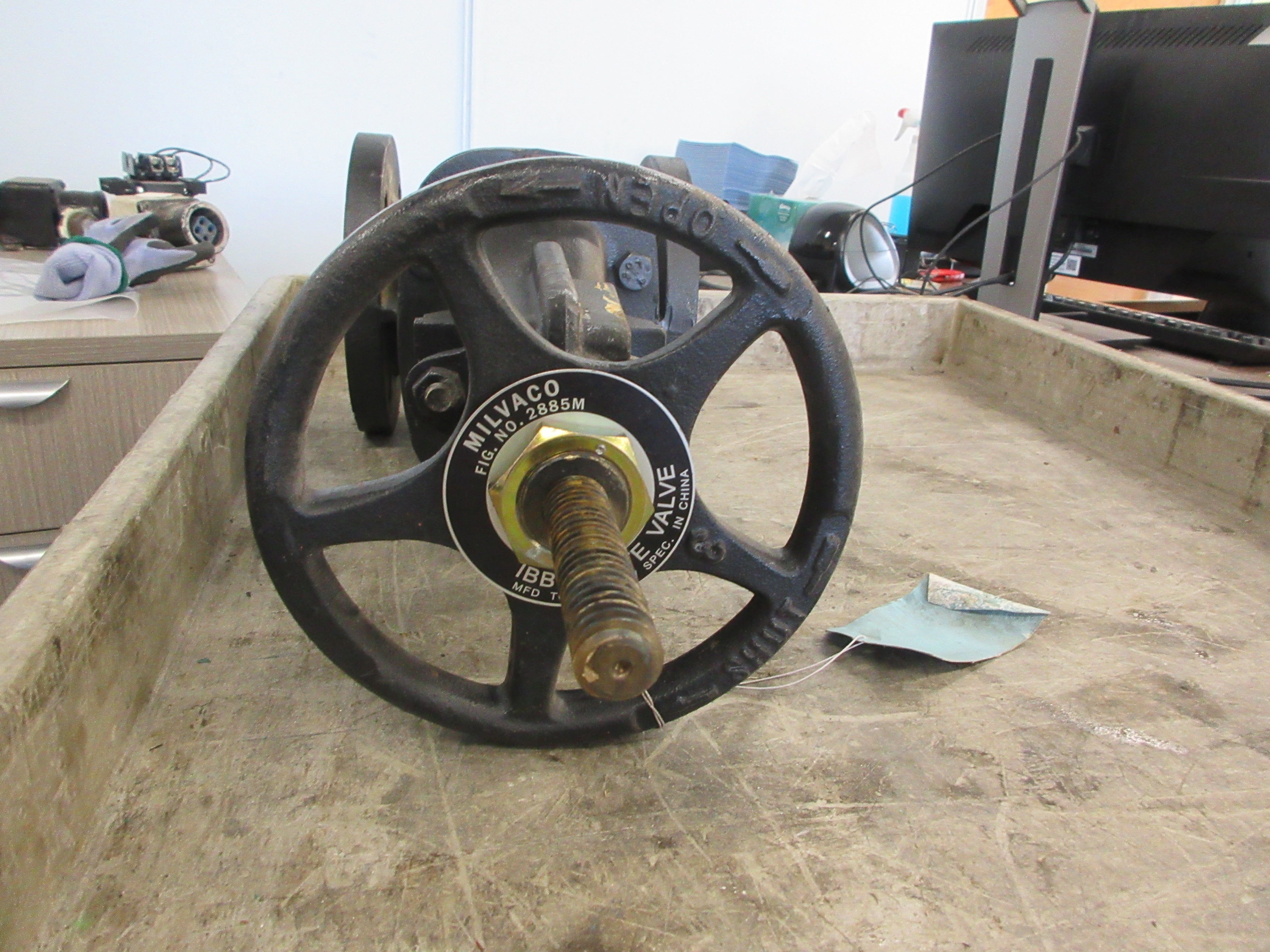 Milvaco IBBM Gate Valve 2885M Size: 3" 125S 200WOG Used
