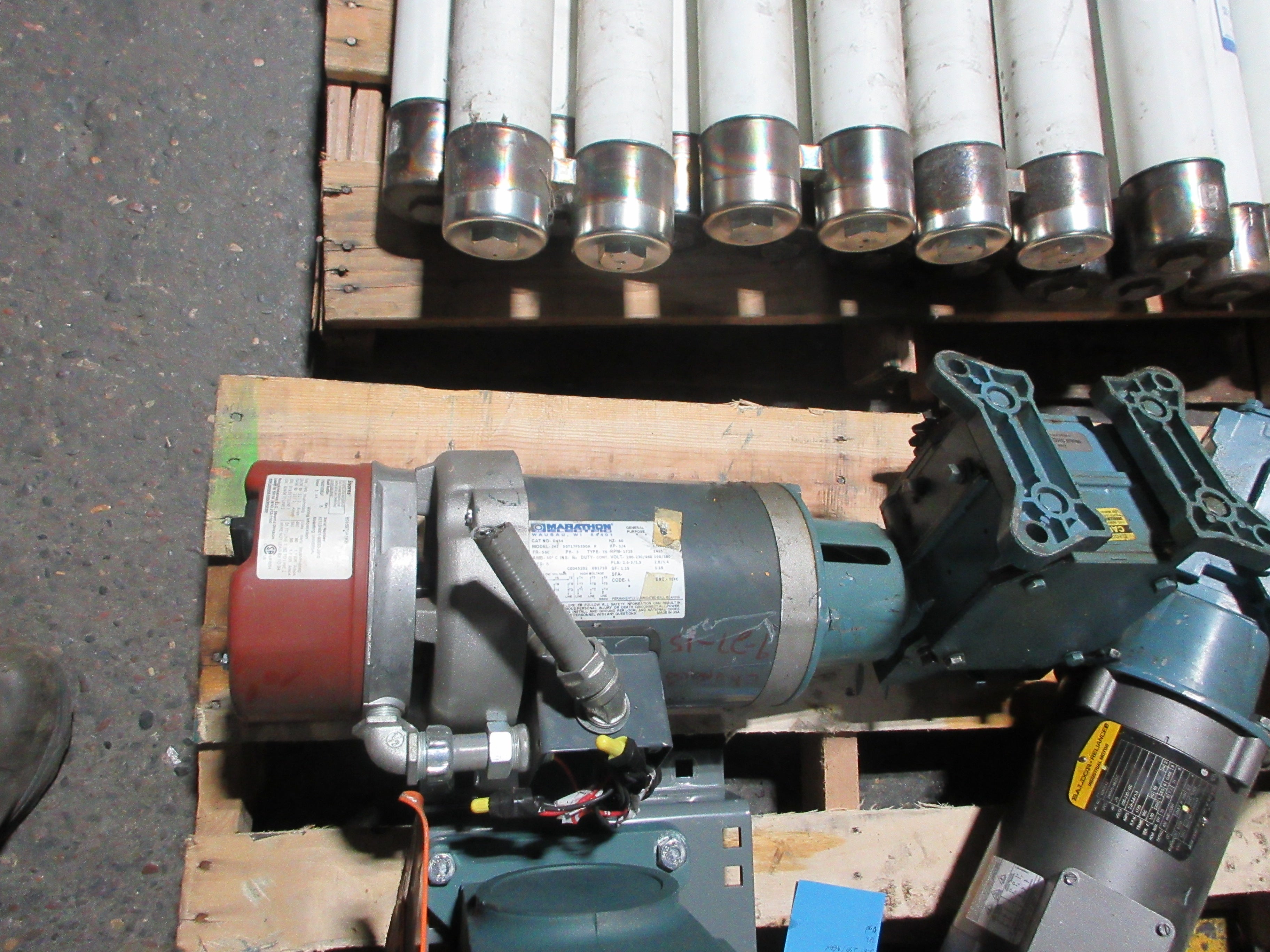 Marathon / Electra-Gear Gearmotor W/Brake D454 / ABC26C1430NW/FX 3/4HP Used