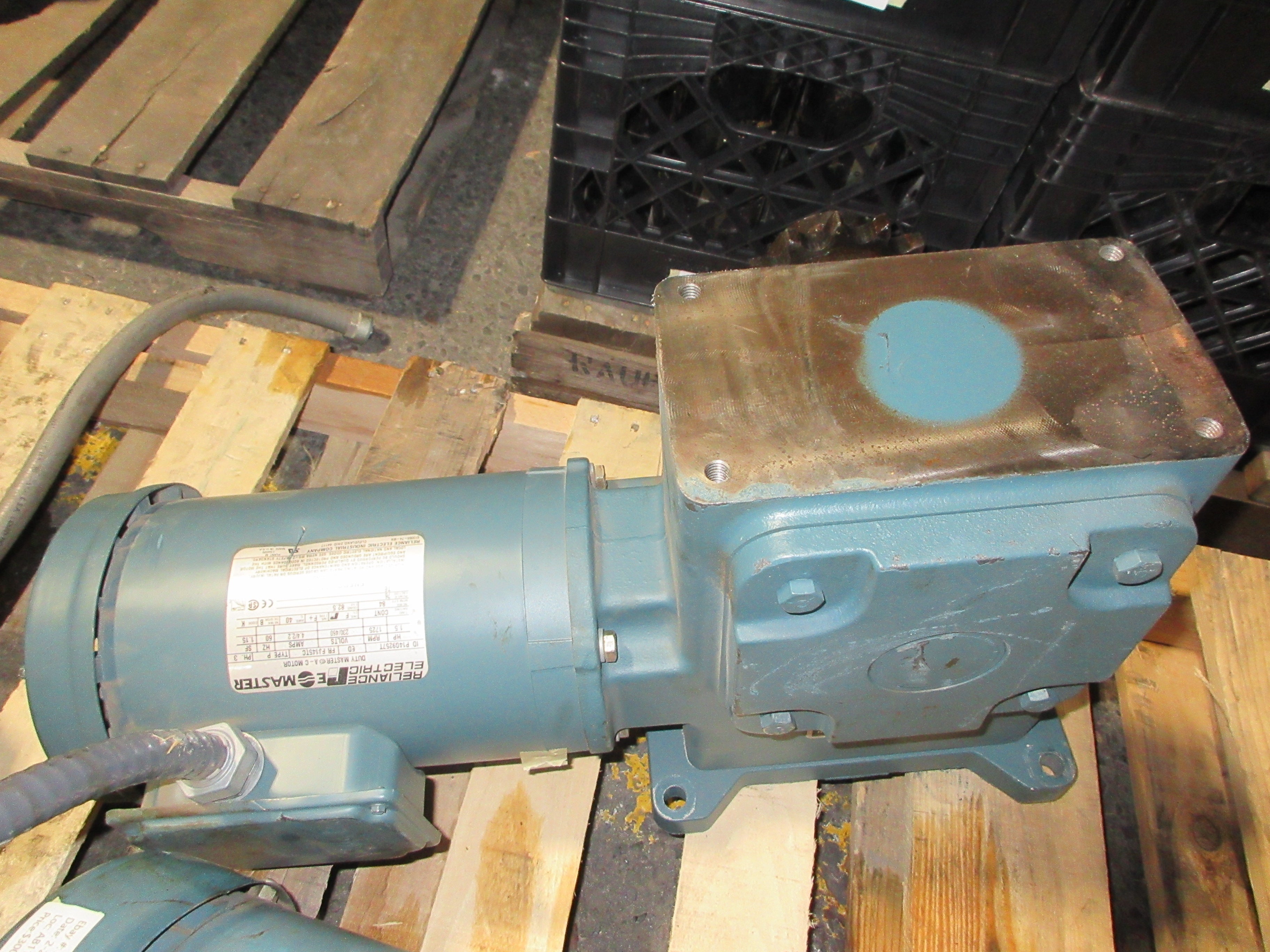 Reliance / Dodge Gearmotor P14G9257T / MR94B29L1 K BD 1.5HP 1725RPM Motor Used
