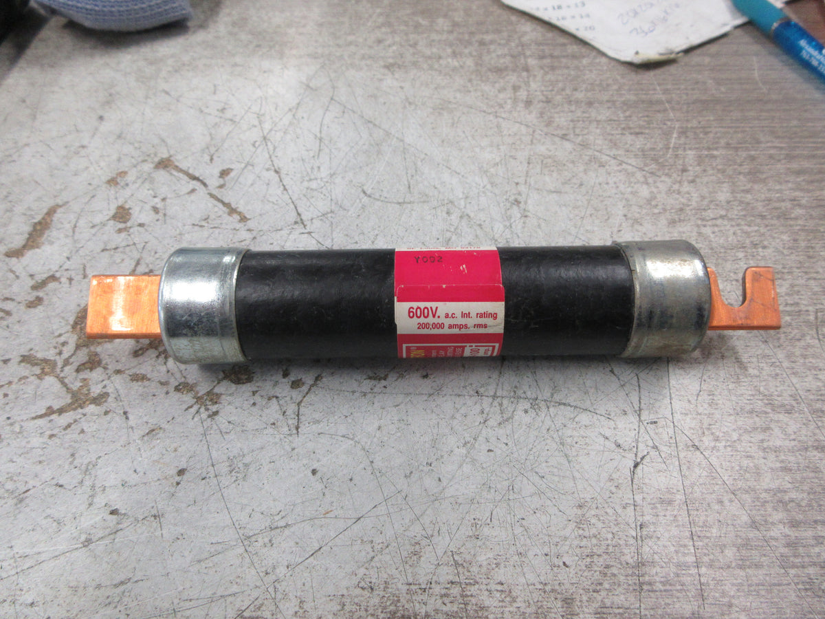 Bussmann Fusetron Fuse FRS-R-100 100A 600V Used