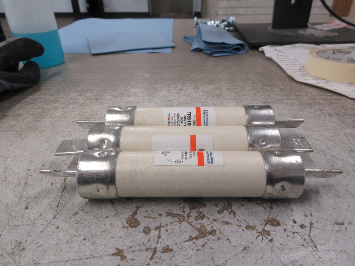 Mersen Ferraz Shawmut Tri-Onic Fuse TRS100R 100A 600V *Lot of 3* Used