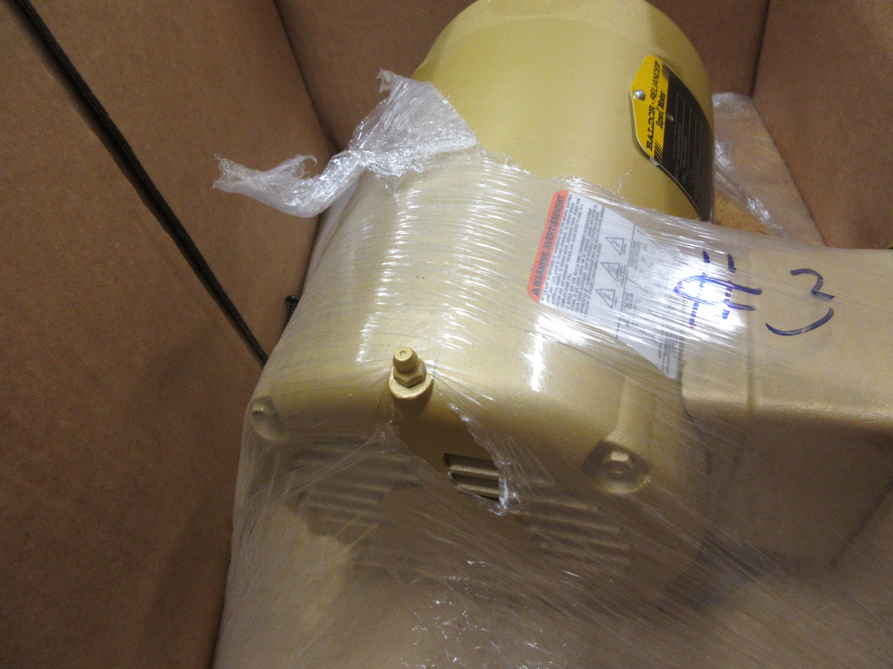 Baldor Motor 1202222304-000010 .75HP 208-230/460V 1760RPM 2.6/1.3A New Surplus