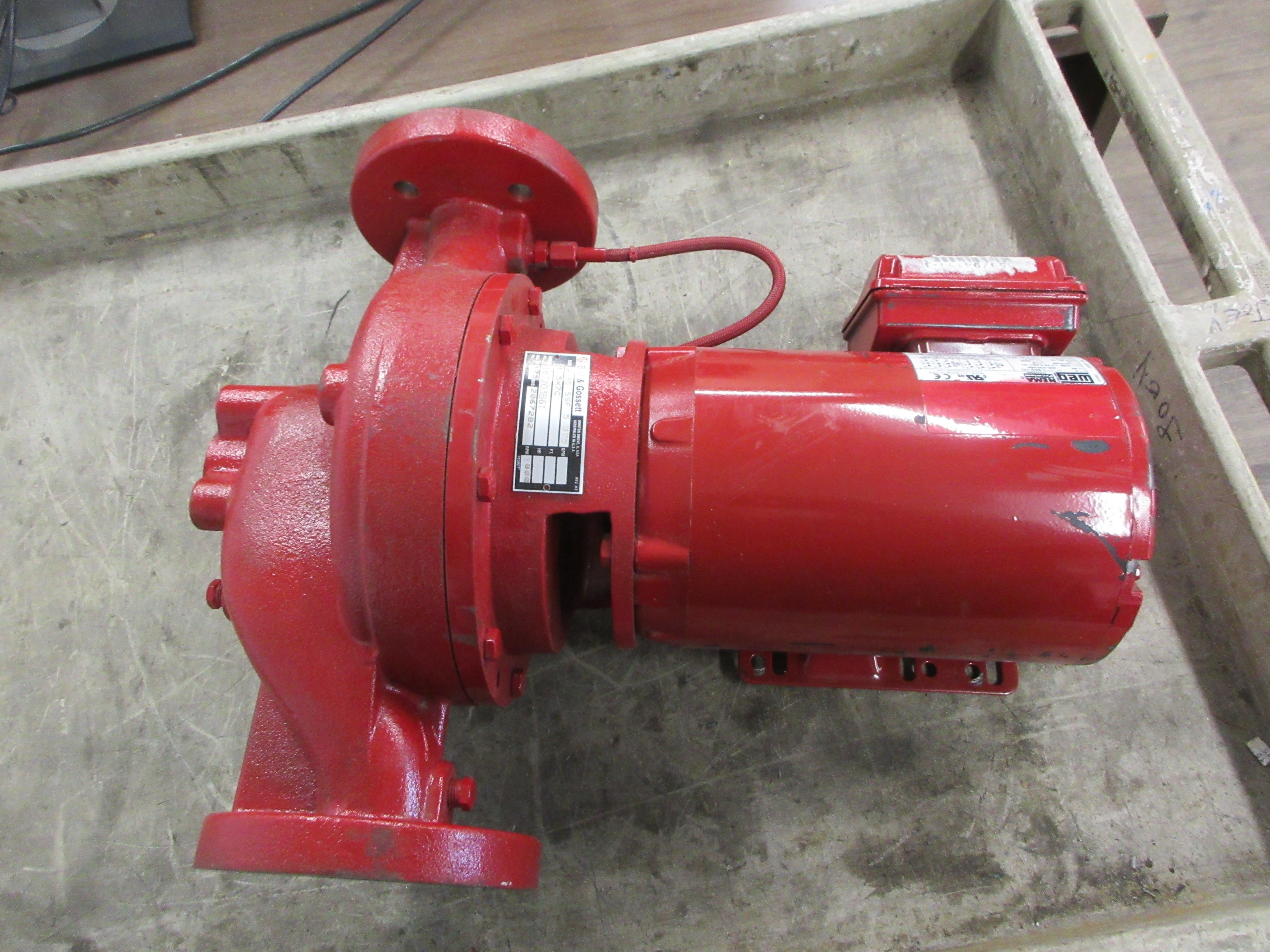 Bell & Gosset Pump e-80 SSF 5.375 1.5X7C 1HP 1800RPM 208-230/460V 3Ph Used