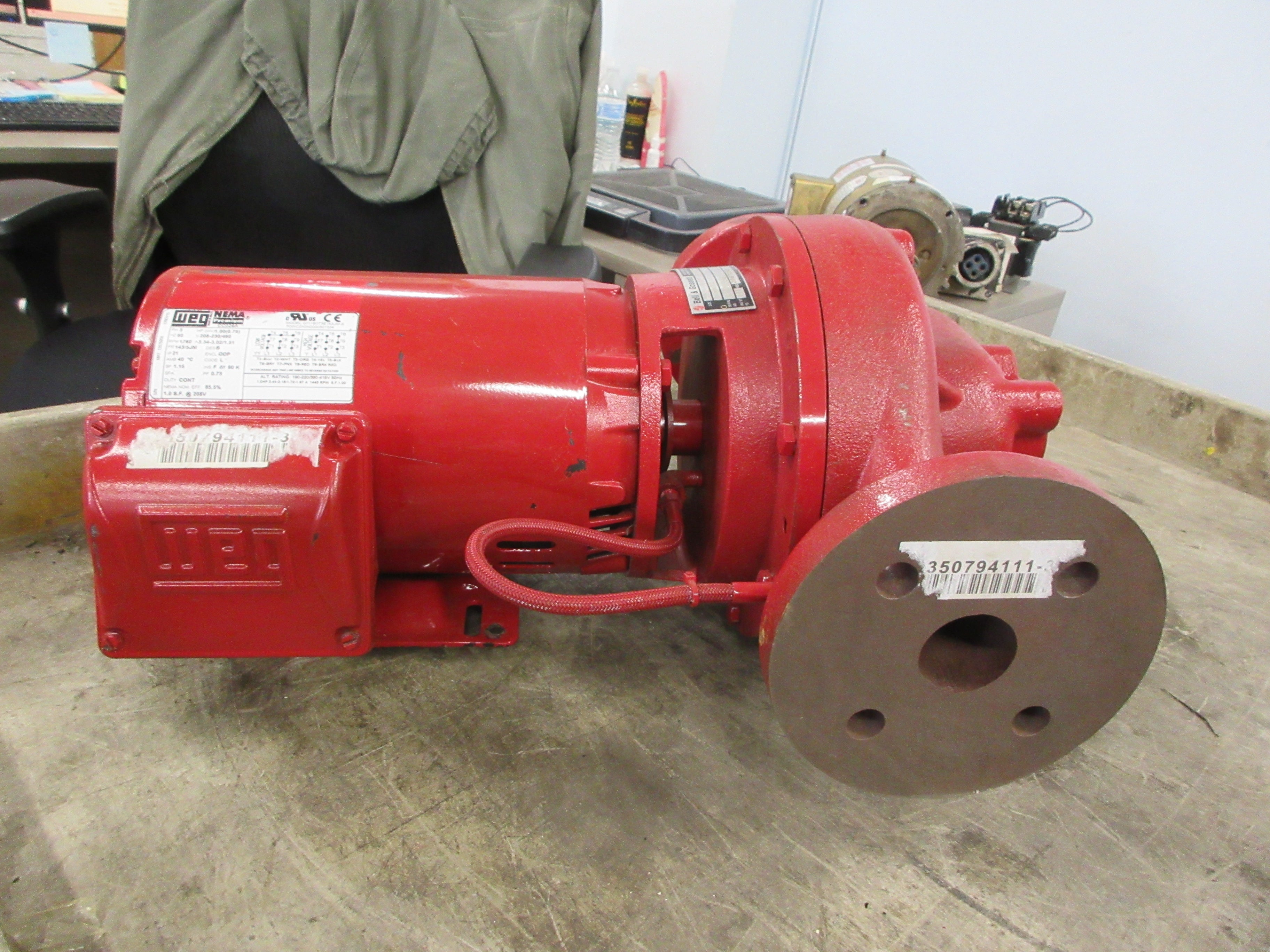 Bell & Gosset Pump e-80 SSF 5.375 1.5X7C 1HP 1800RPM 208-230/460V 3Ph Used